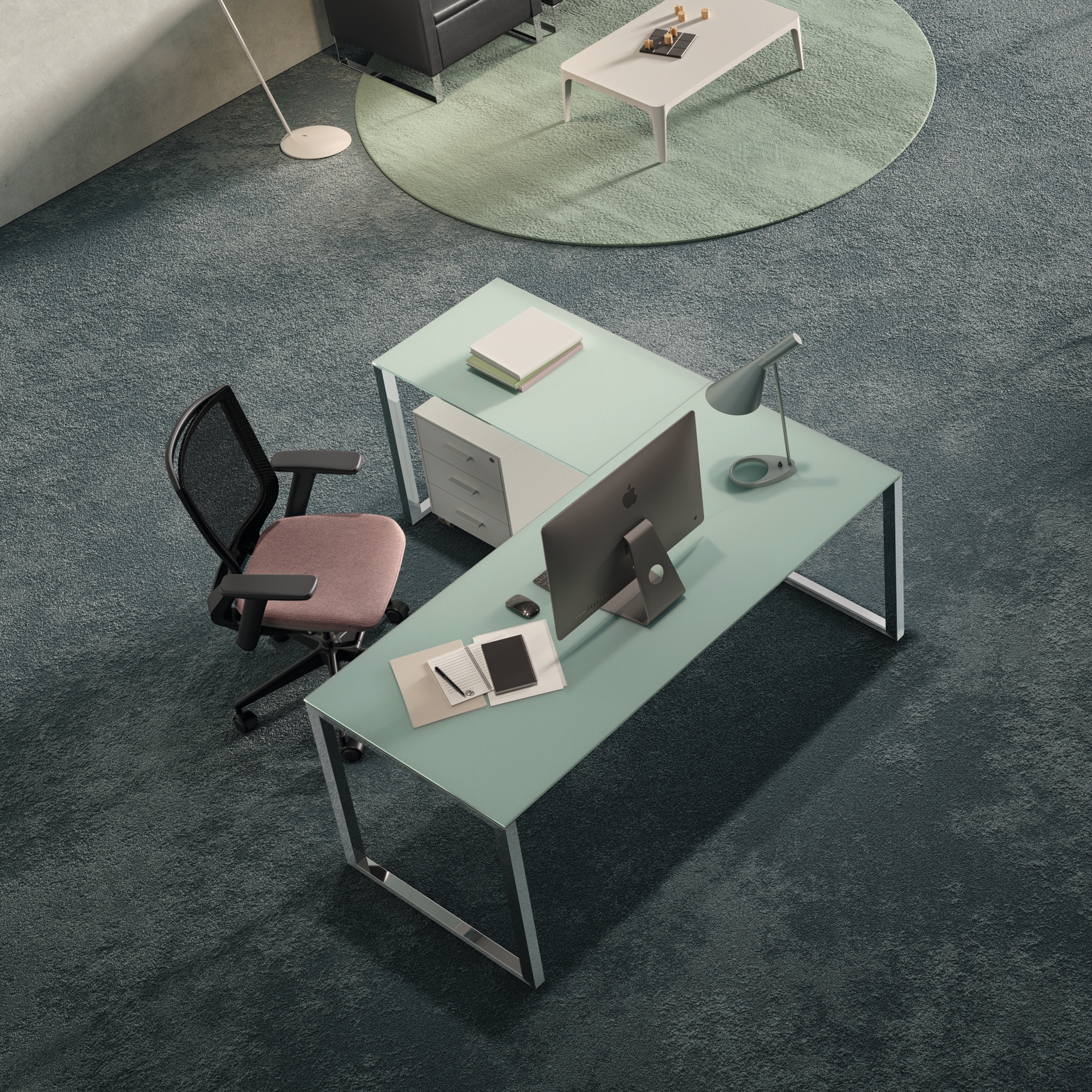 Display product L System Operative Desking from manufacturer Guialmi