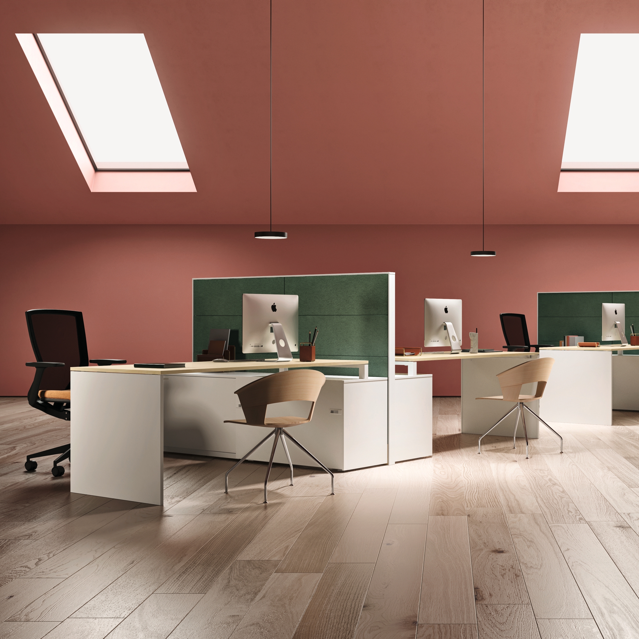 Display product L System Operative Desking from manufacturer Guialmi