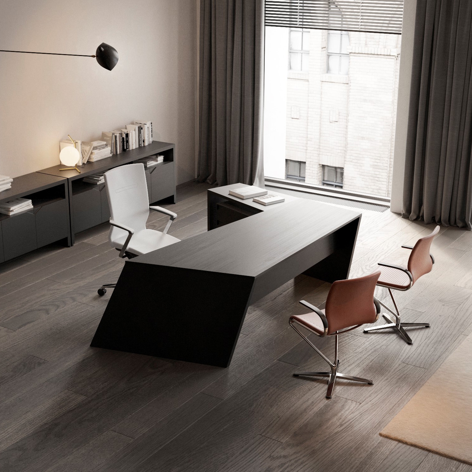 Display product Origami Executive Desk Dark from manufacturer Guialmi