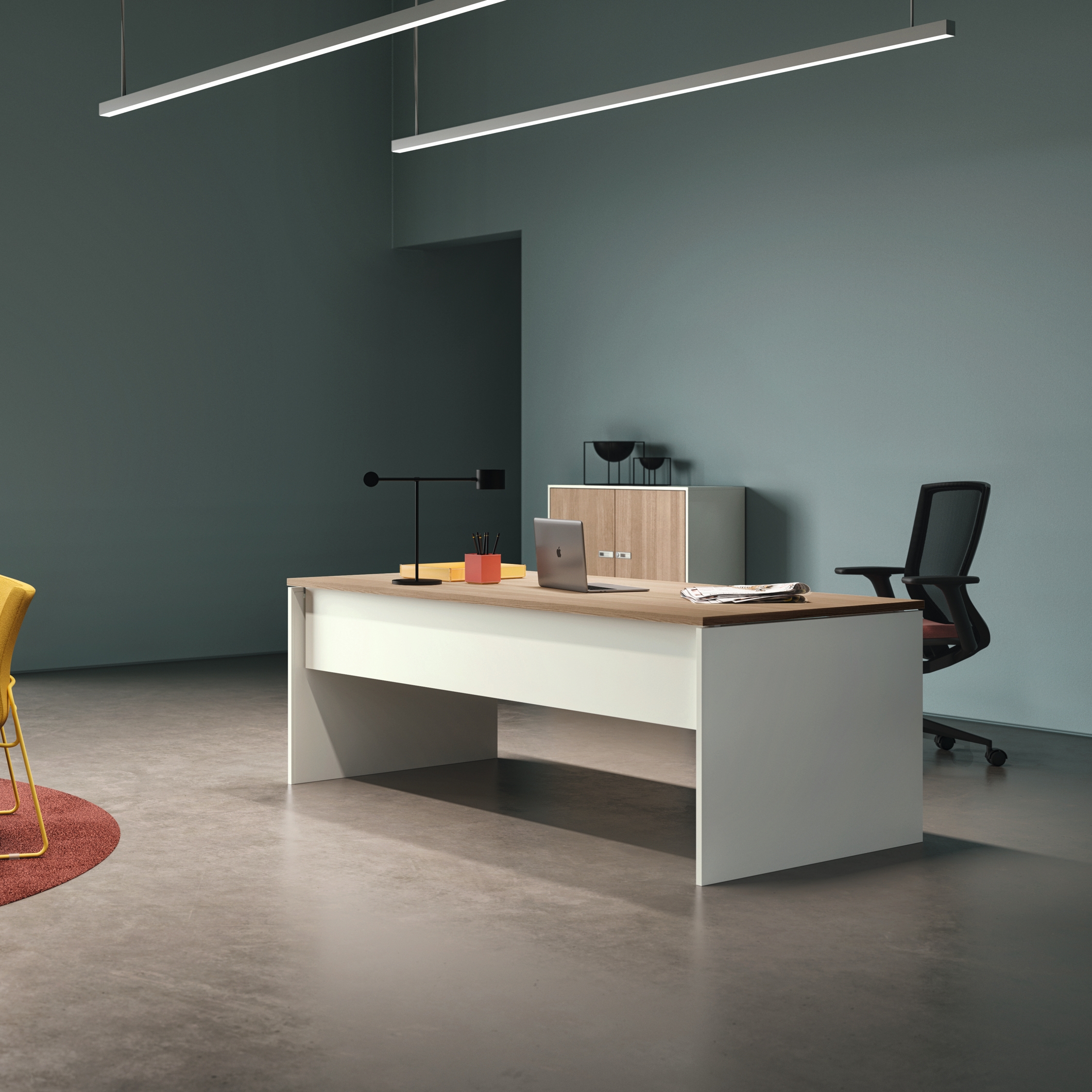 Display product L System Exeutive Desking from manufacturer Guialmi