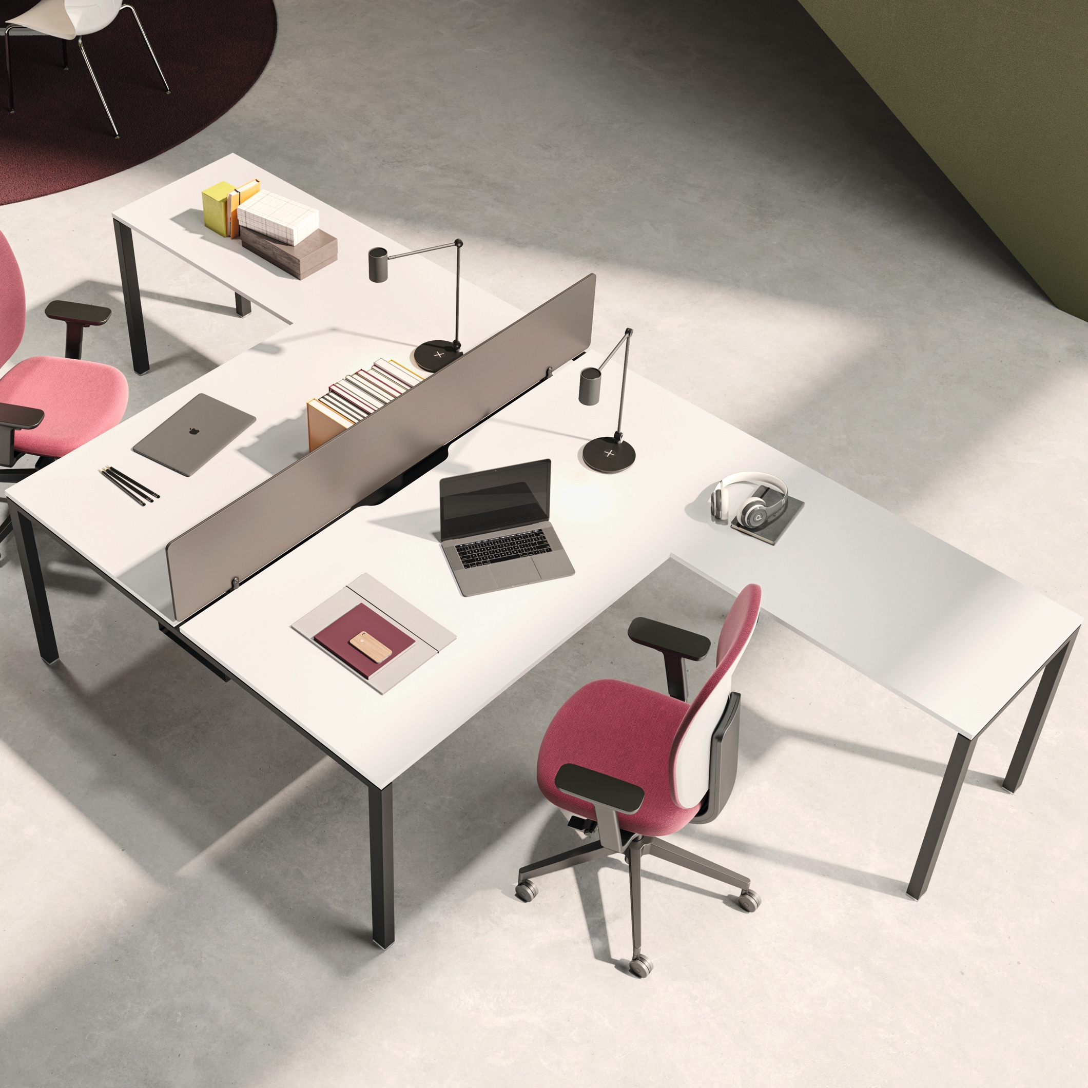 Display product L System Operative Desking from manufacturer Guialmi