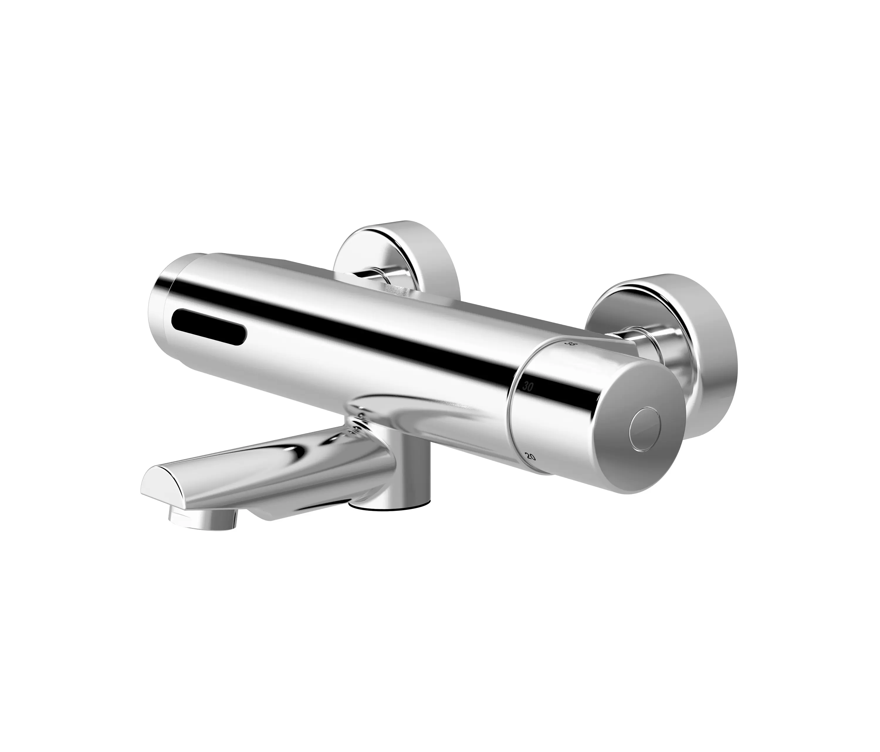 CONTI+ - lino exposed wall-mounted faucet W45, with touchless START/STOP function - battery