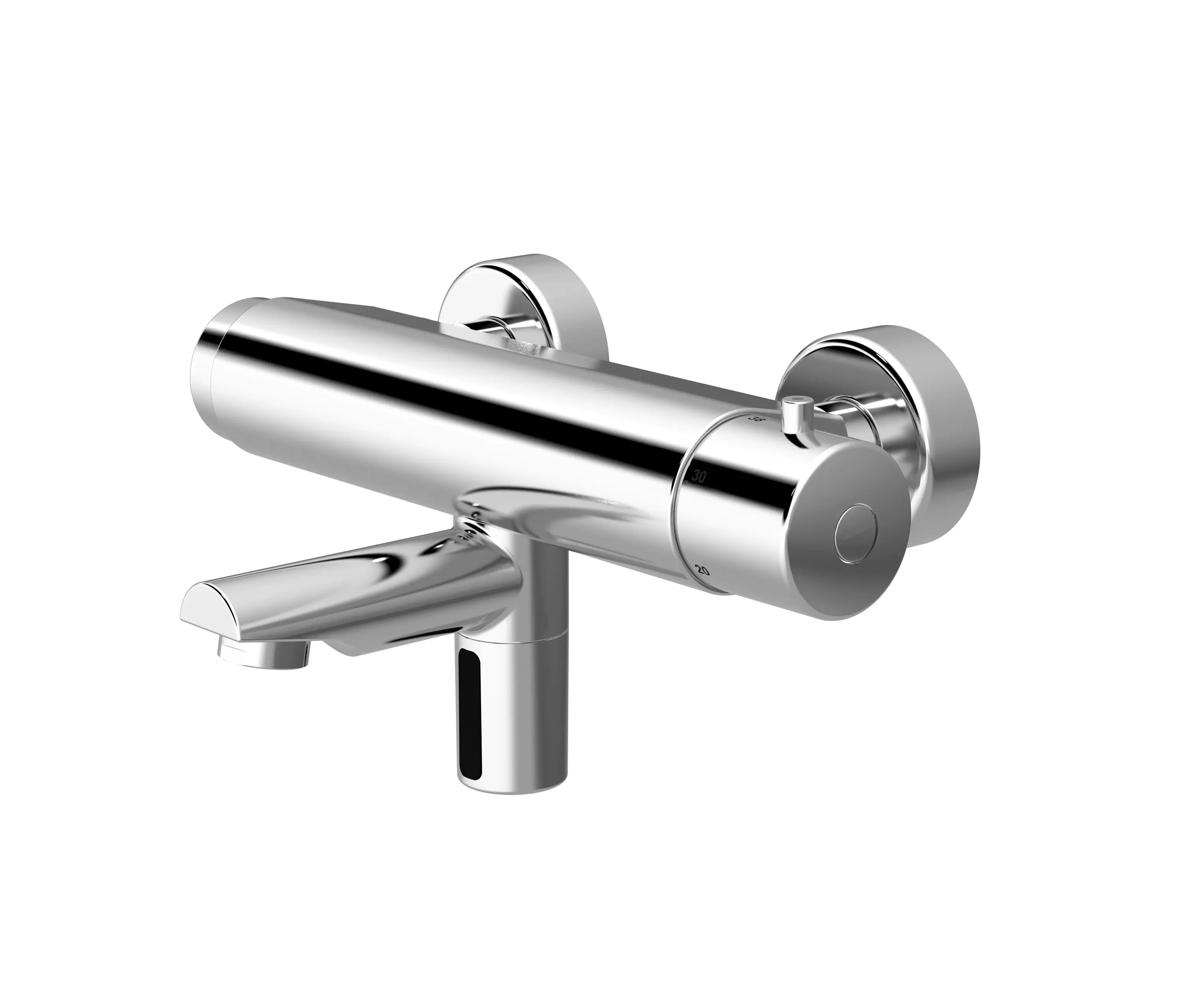 CONTI+ - lino exposed wall-mounted faucet W35, with IR-sensor, with thermostat - battery