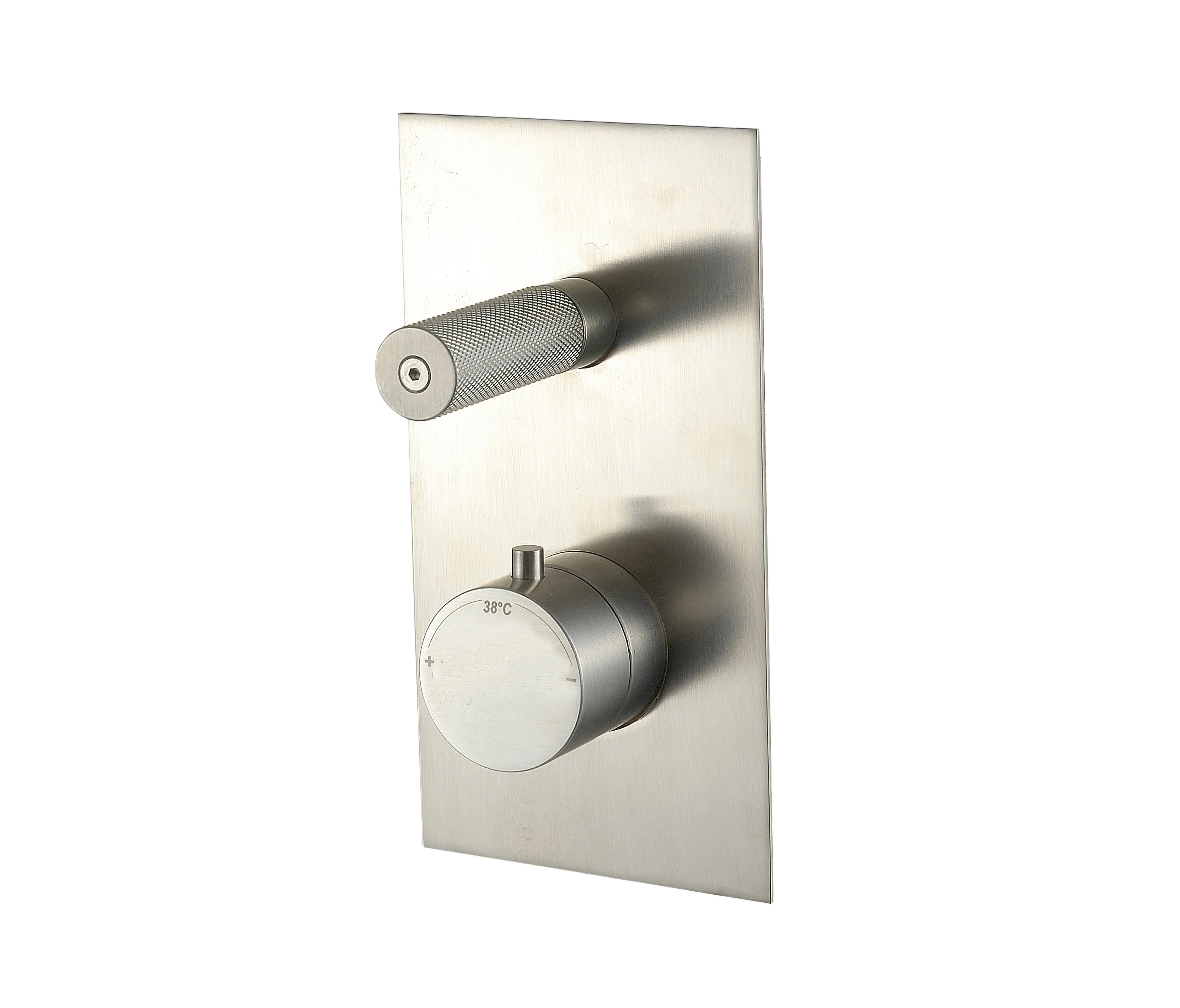 CONTI+ - Sense 22 mm shower flush-mounted with thermostat and 2-way diverter, angular