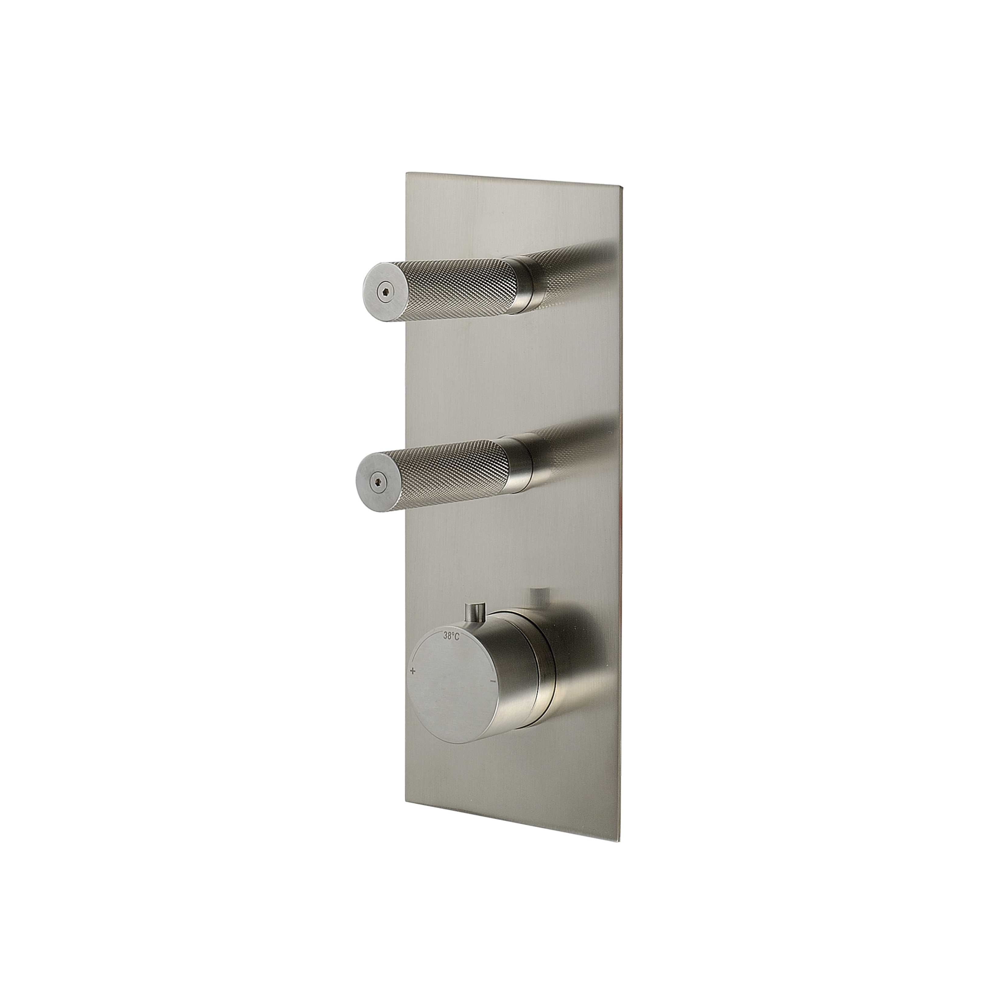 Vertoon produk Sense 22 mm shower flush-mounted with thermostat and 2-way diverter, angular van vervaardiger CONTI+