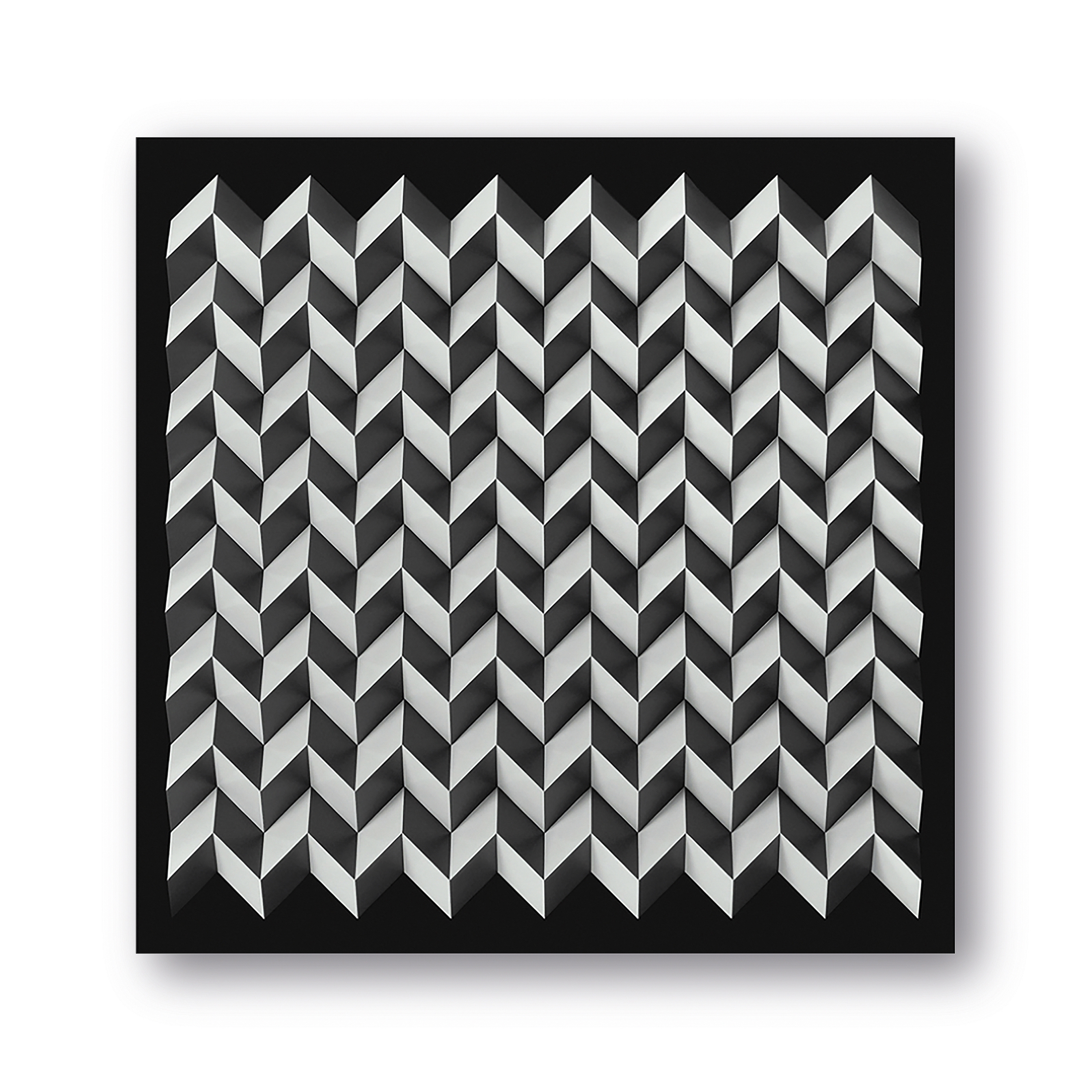 Foldart Paperfold - schwarz weiß - Acryl schwarz