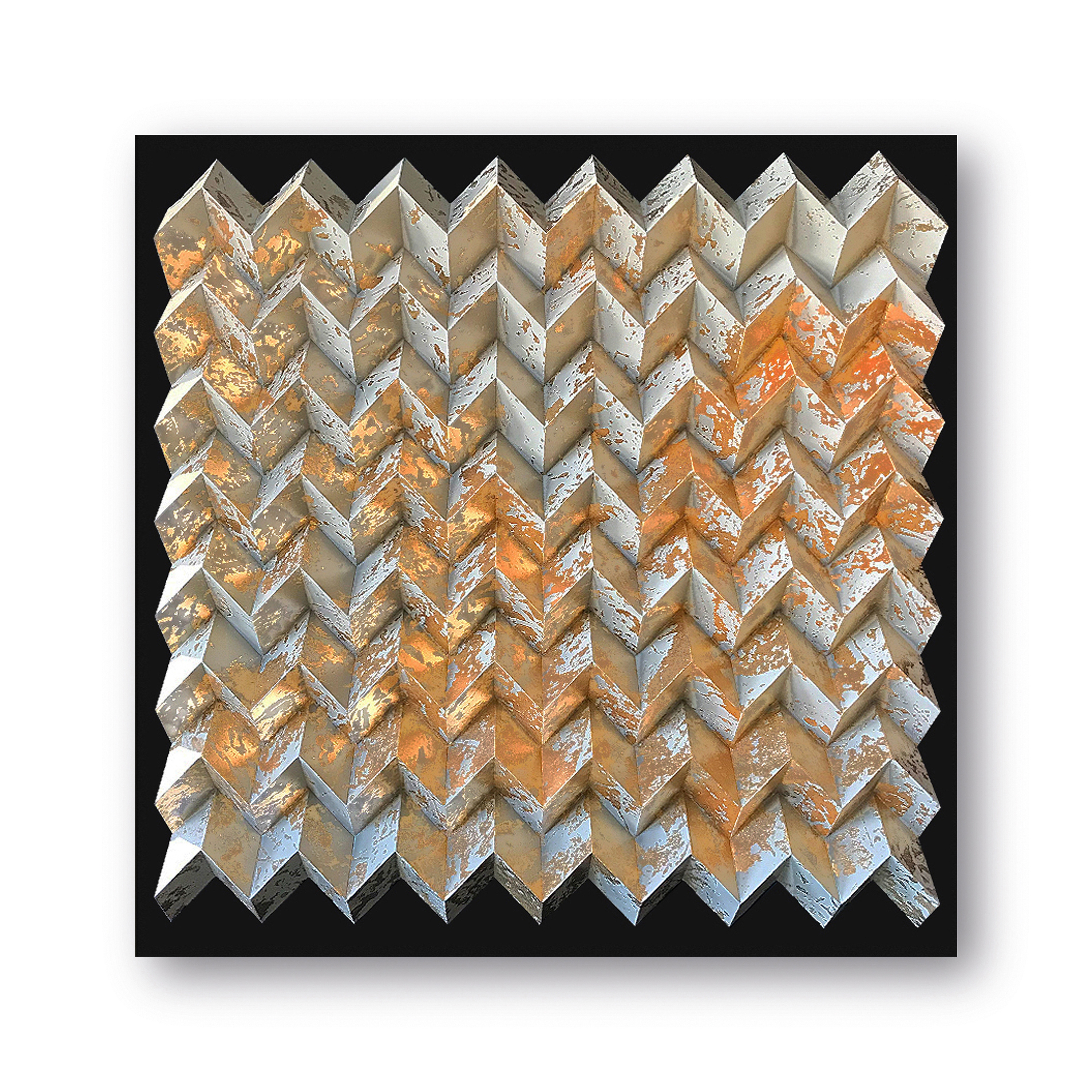 Waterfold - gold brush - Acryl schwarz