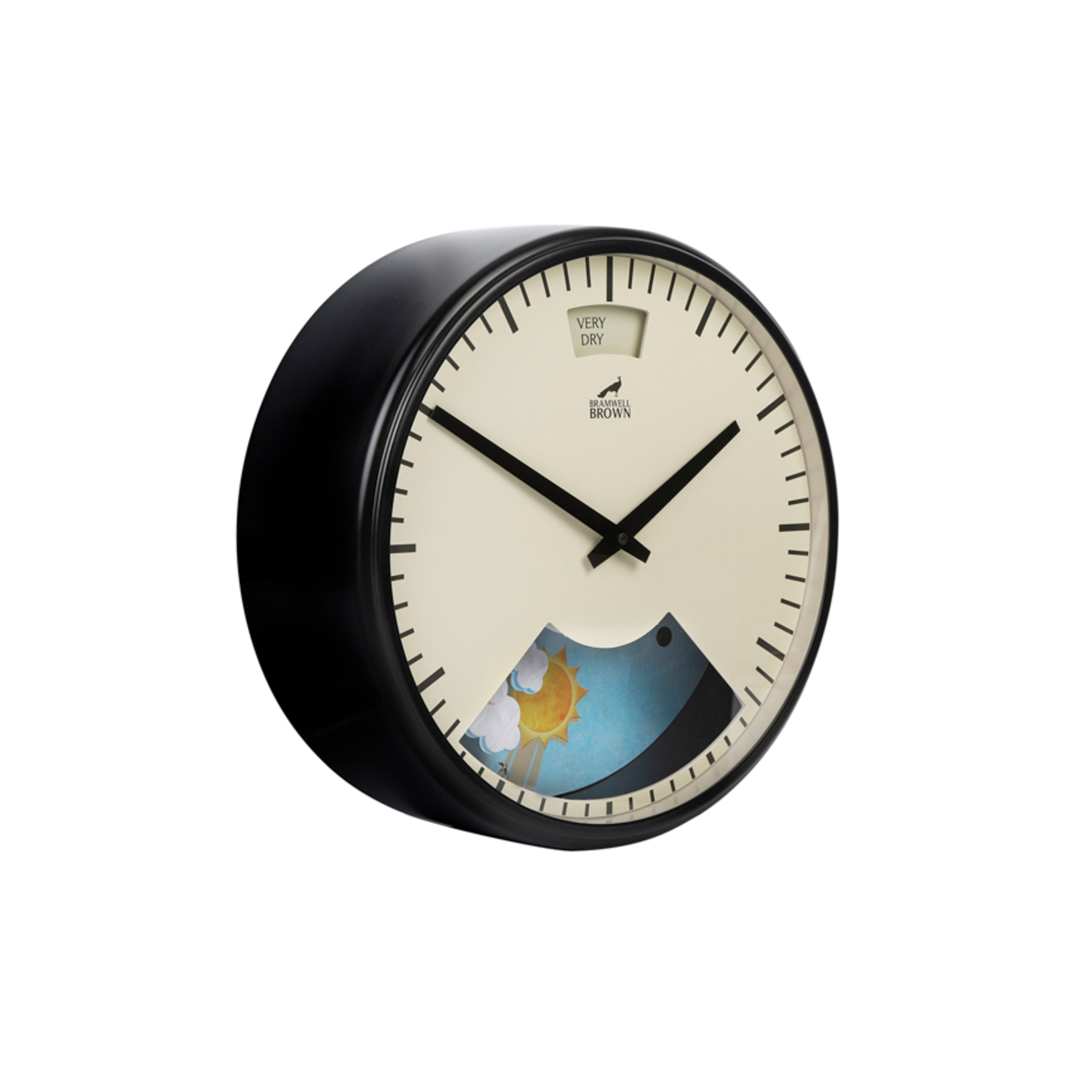 Weather Clock, Midnight Black Frame