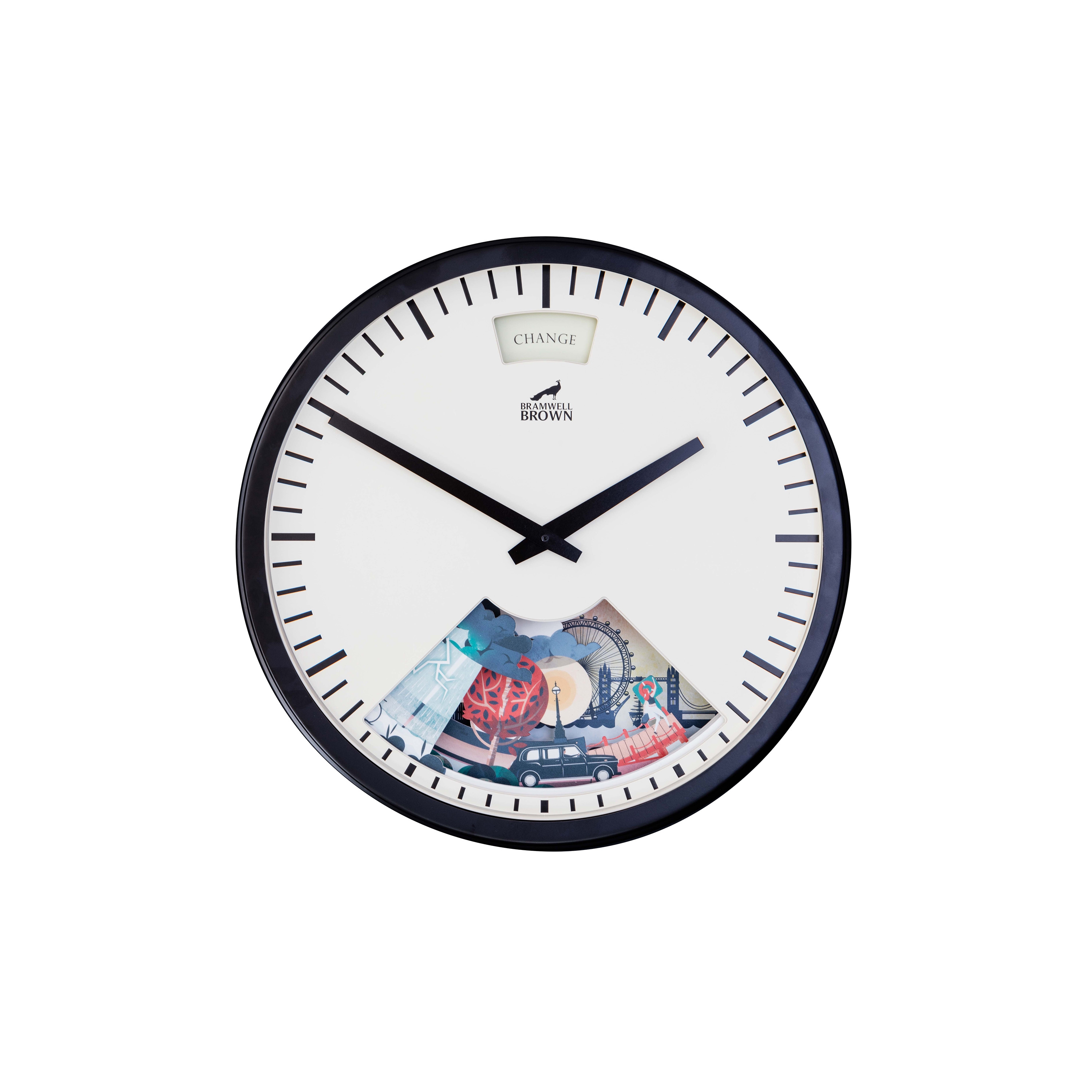 Display product Limited Edition London Weather Clock from manufacturer Bramwell Brown Clocks