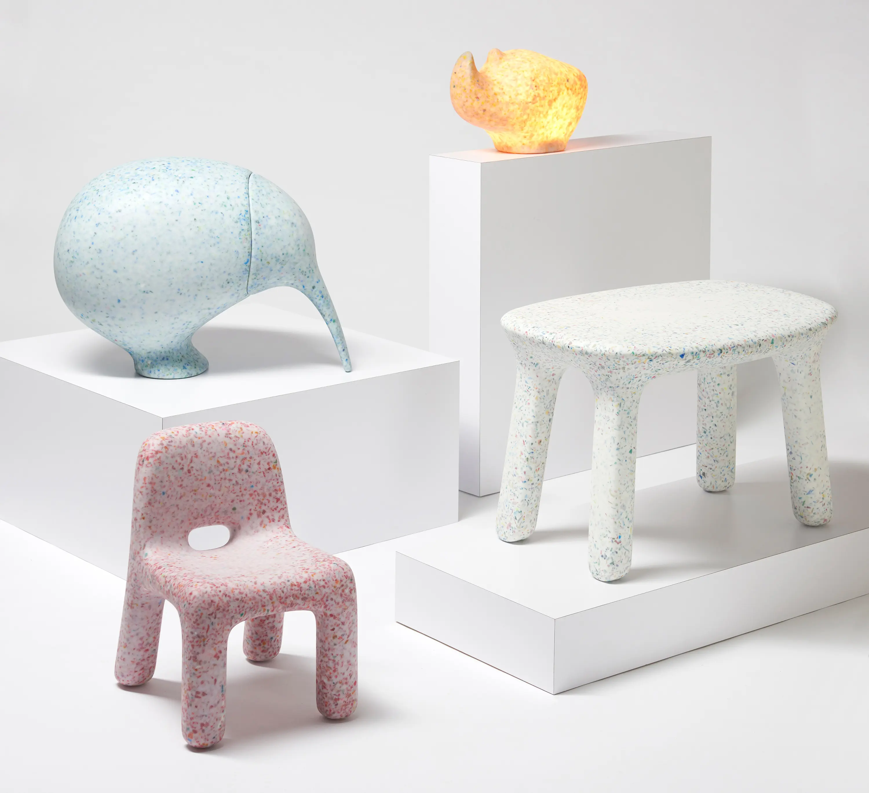 ecoBirdy - Rhino Lamp | Vanilla