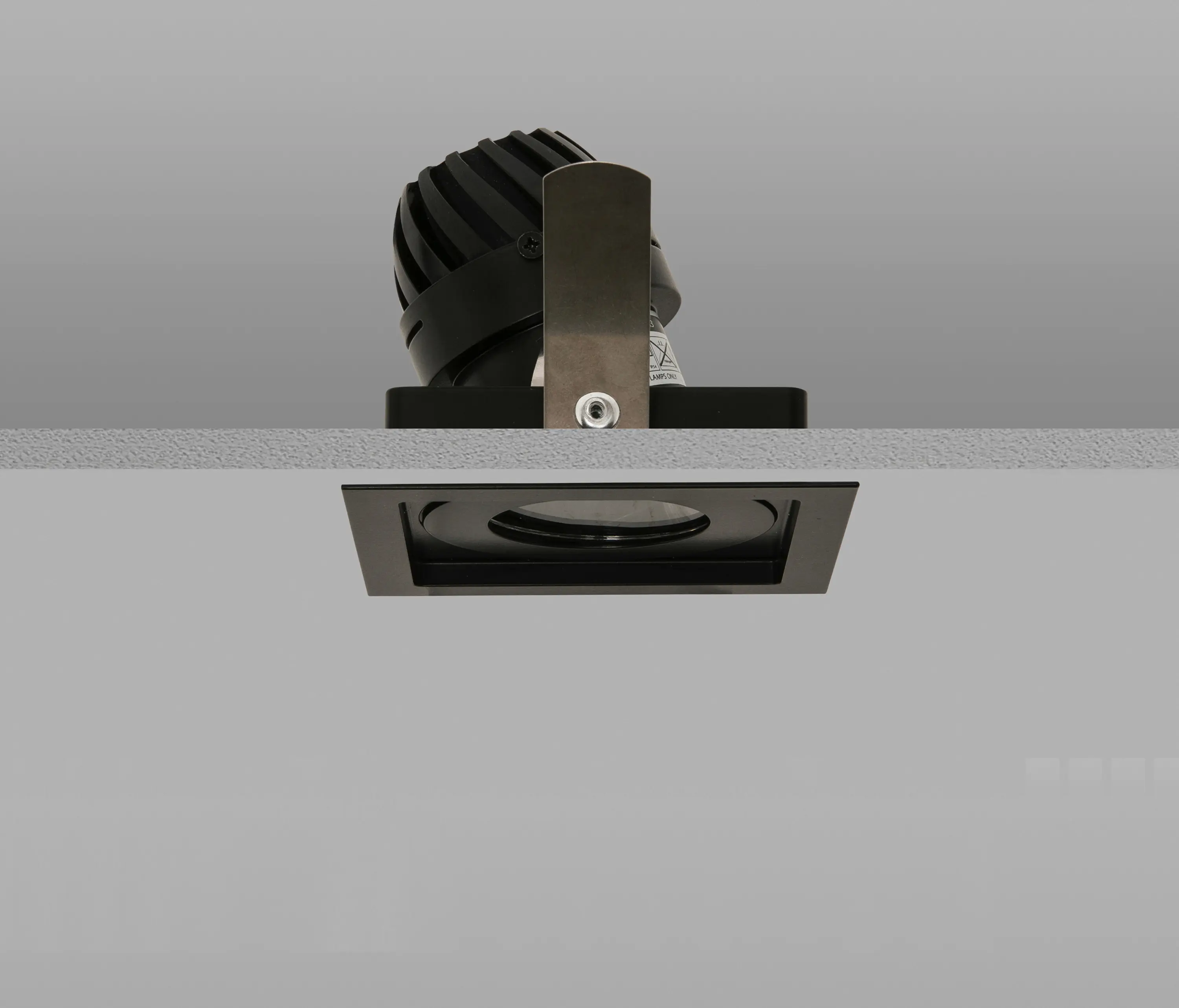 John Cullen Lighting - AquaSquare Trim 50 Black Narrow 2700K