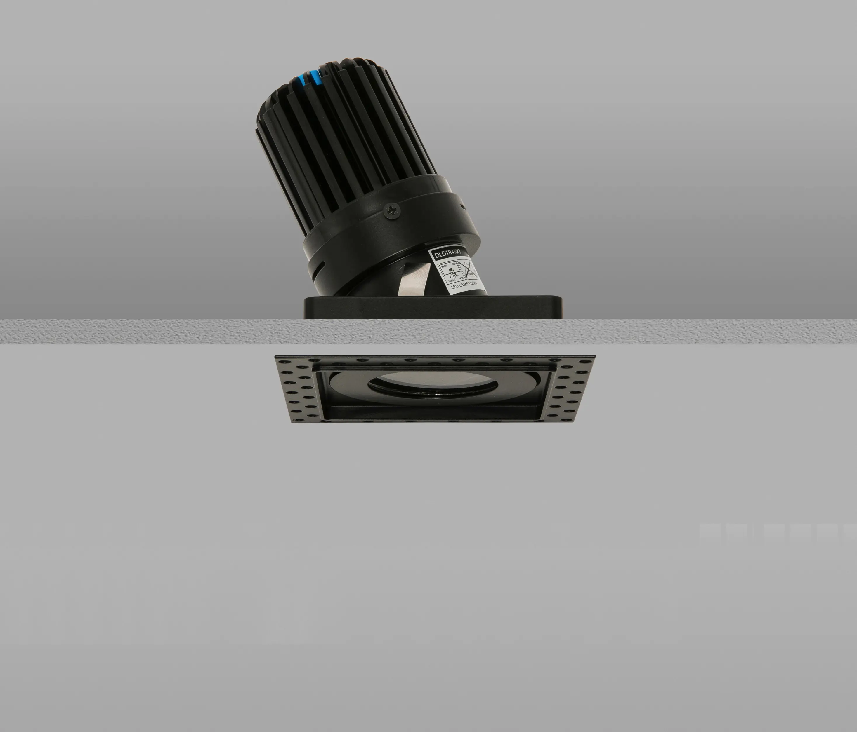 John Cullen Lighting - AquaSquare Trimless 50+ Black Narrow 3000K