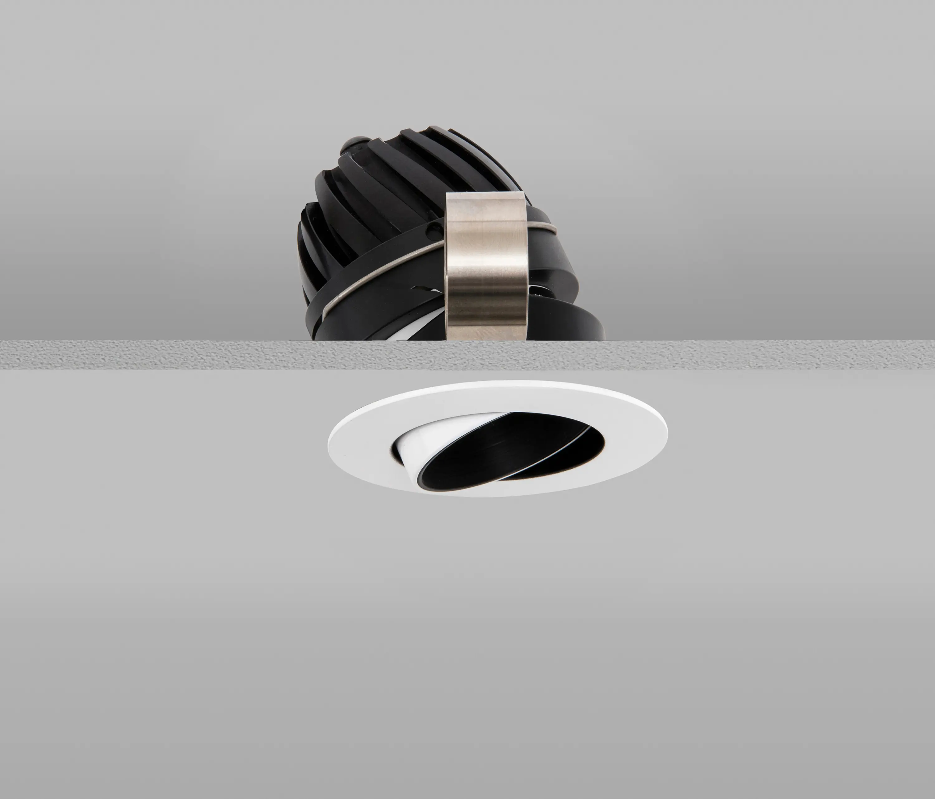 John Cullen Lighting - Mira 50 White Wide 2700K Flush Plaster-in