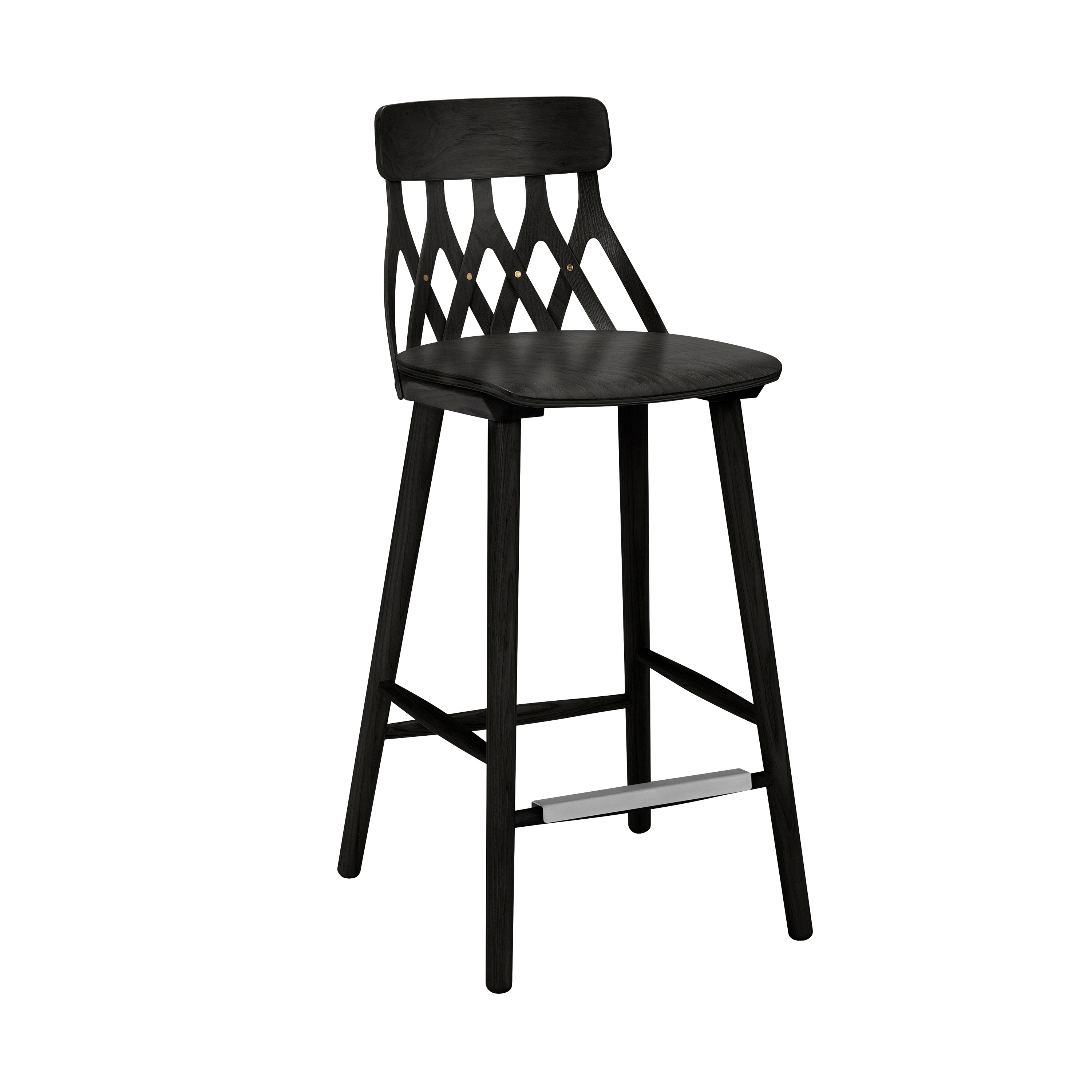 Y5 barchair 63cm ash black,