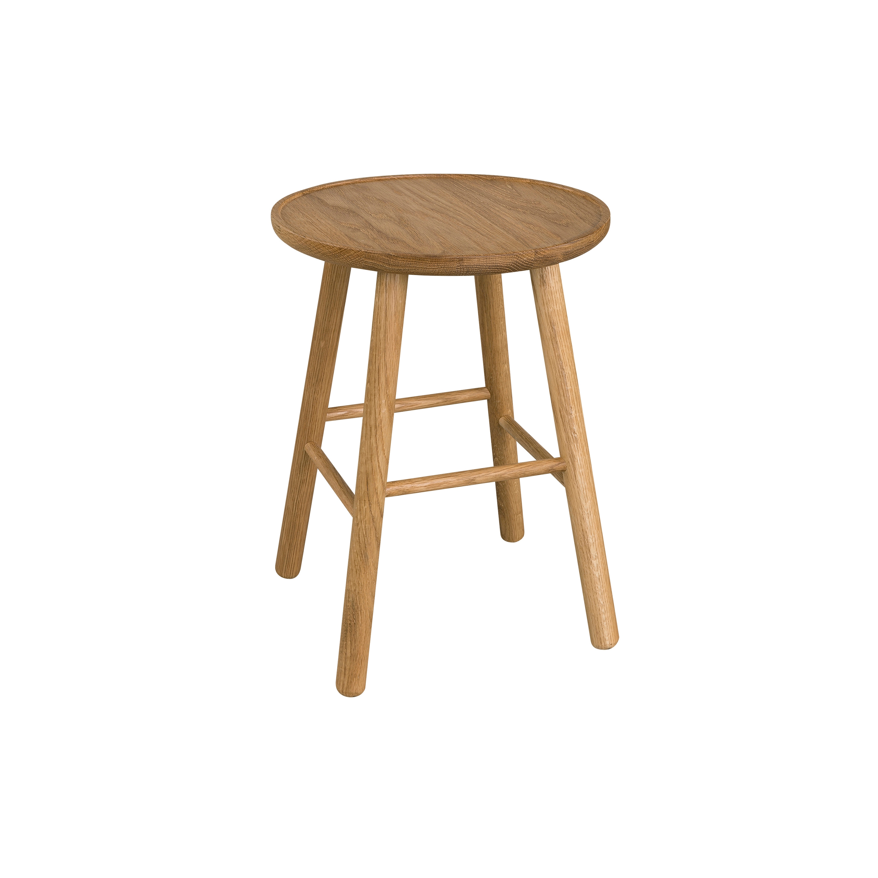 ZigZag stool 47cm oak oiled
