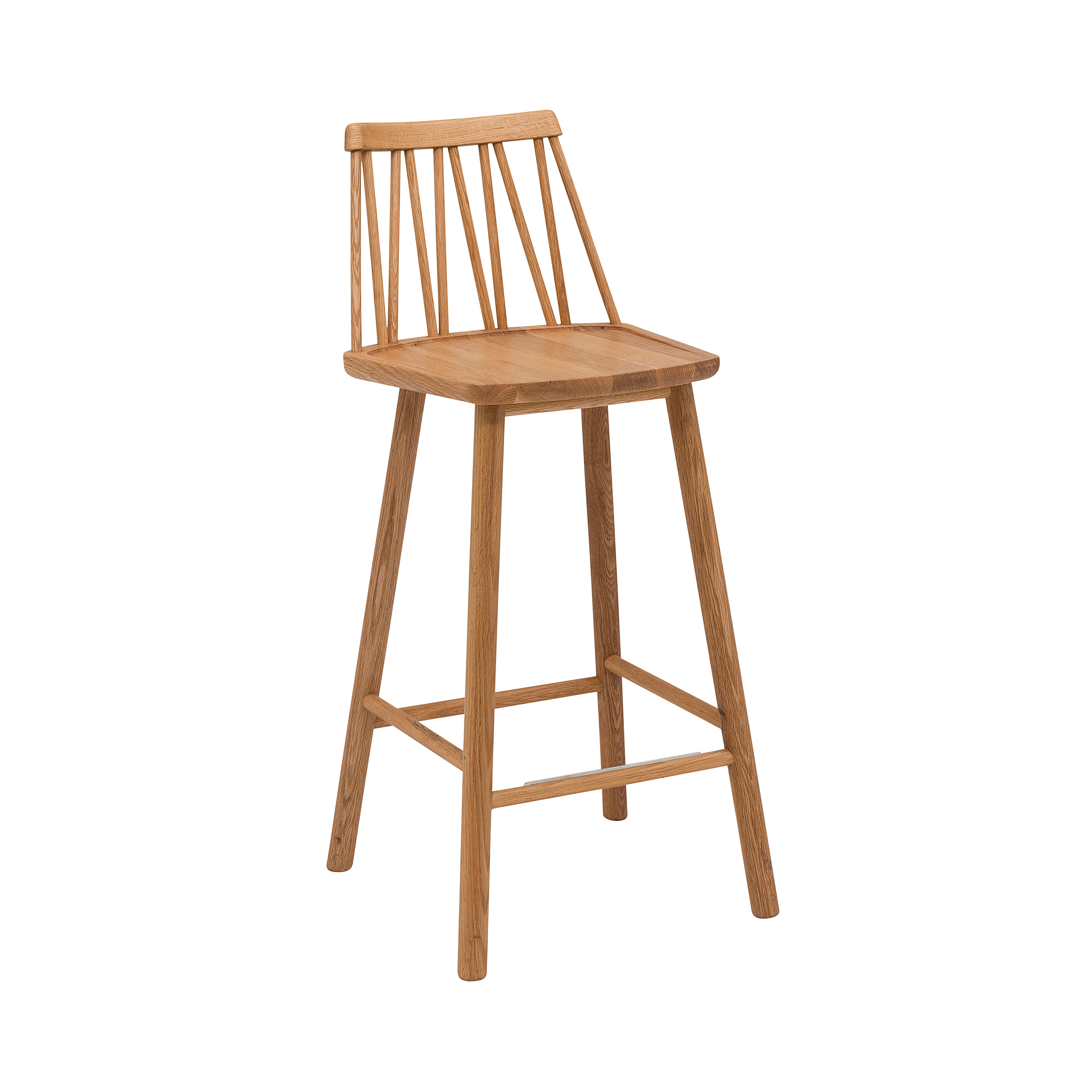 ZigZag barchair 63cm oak oiled