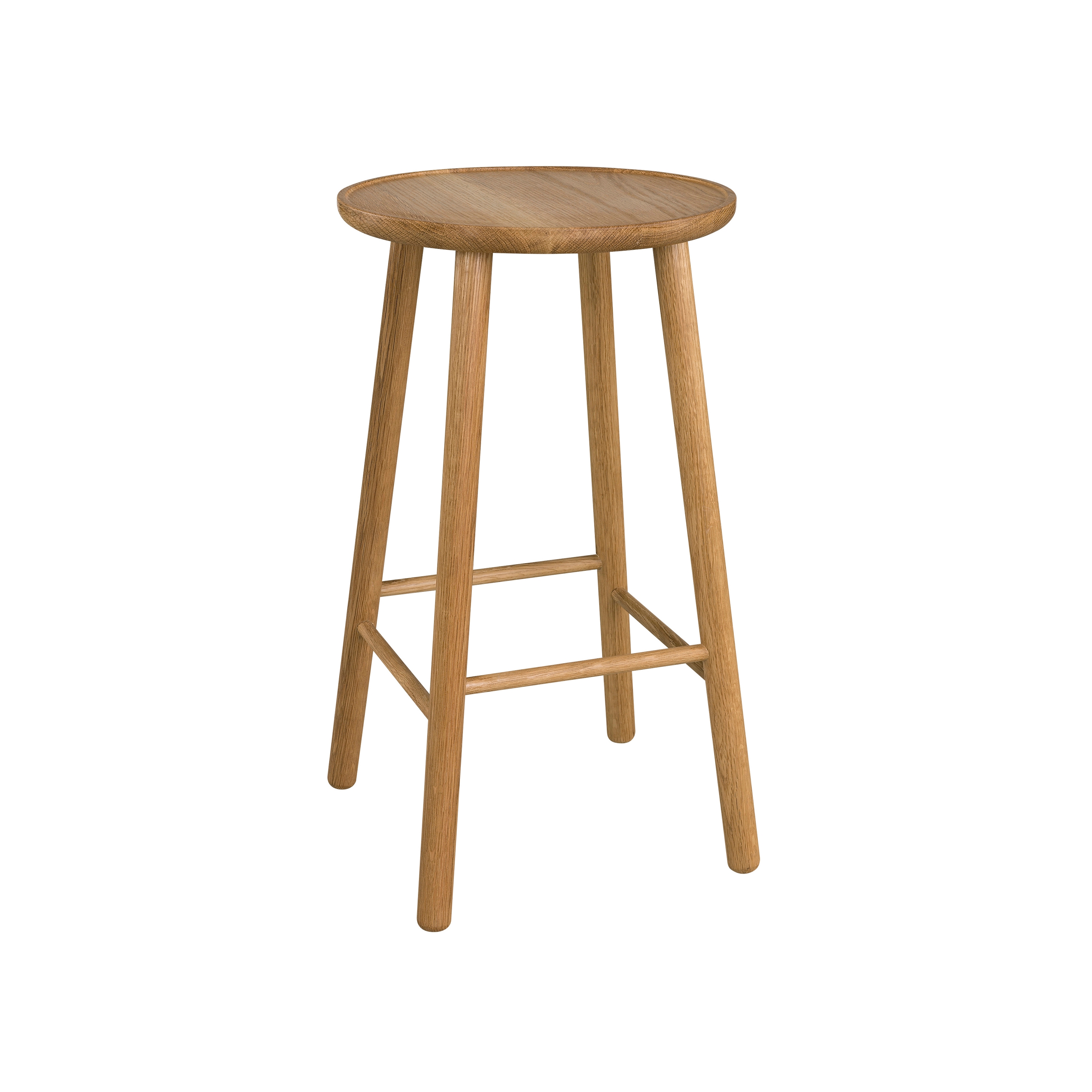ZigZag barstool 63cm oak oiled