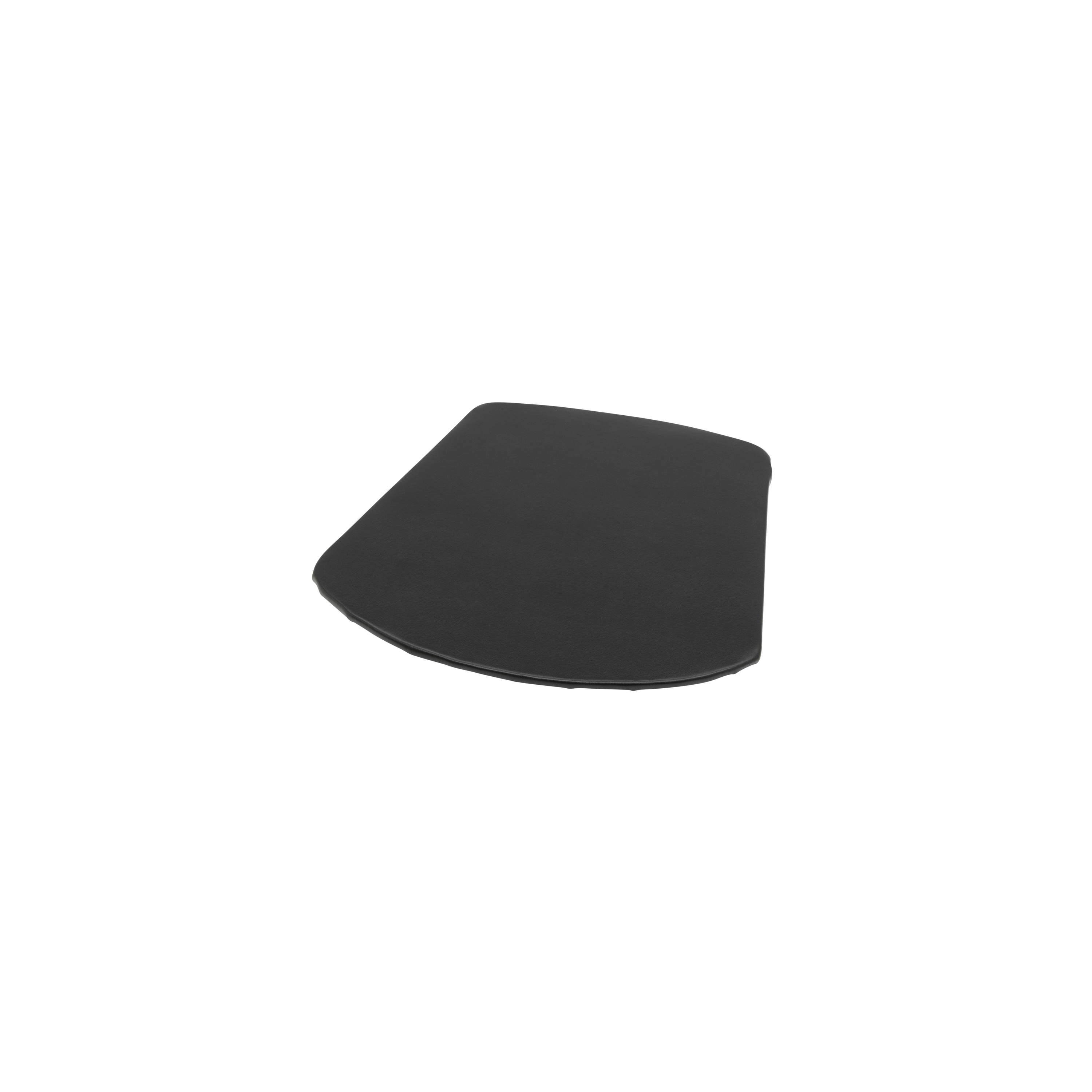 ZigZag cushion chair bonded leather black emb
