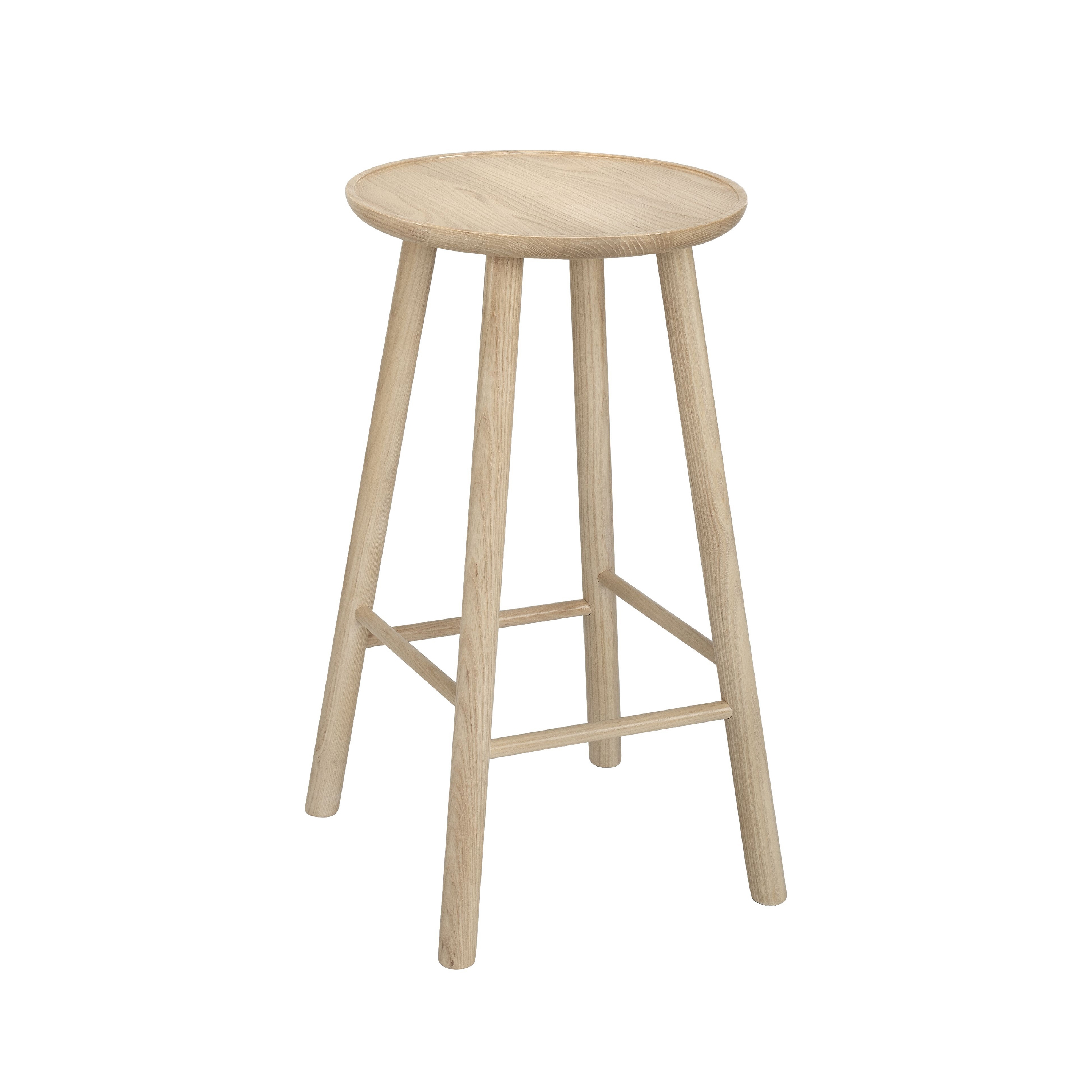 Display product ZigZag barstool 63cm ash blonde from manufacturer Hans K