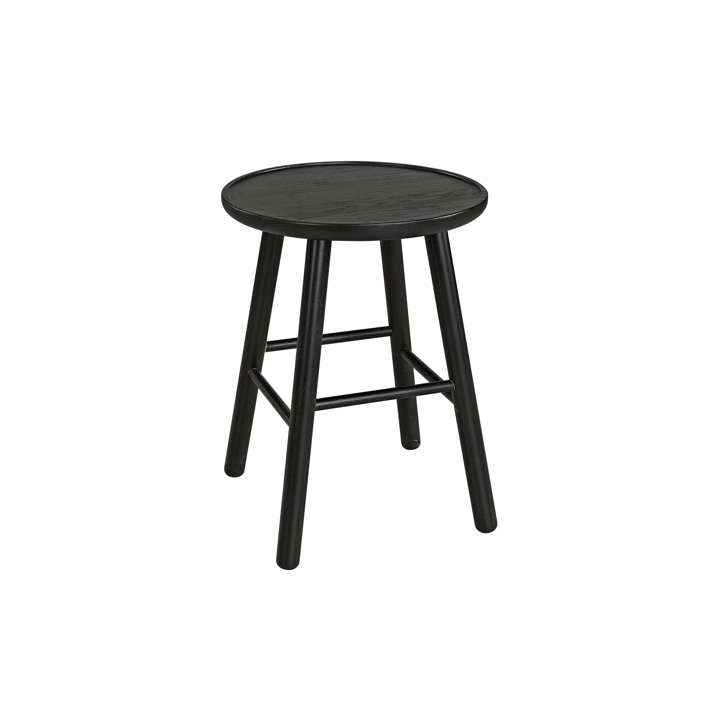 Display product ZigZag stool 47cm ash black from manufacturer Hans K