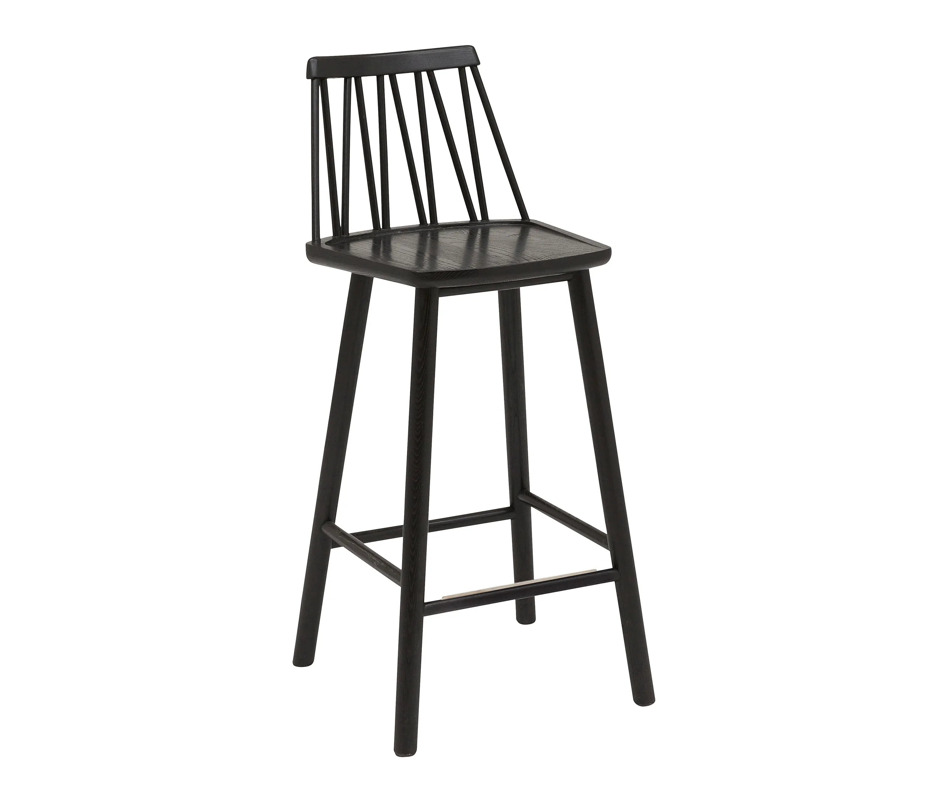 Hans K - ZigZag Barstuhl 63cm Esche Schwarz