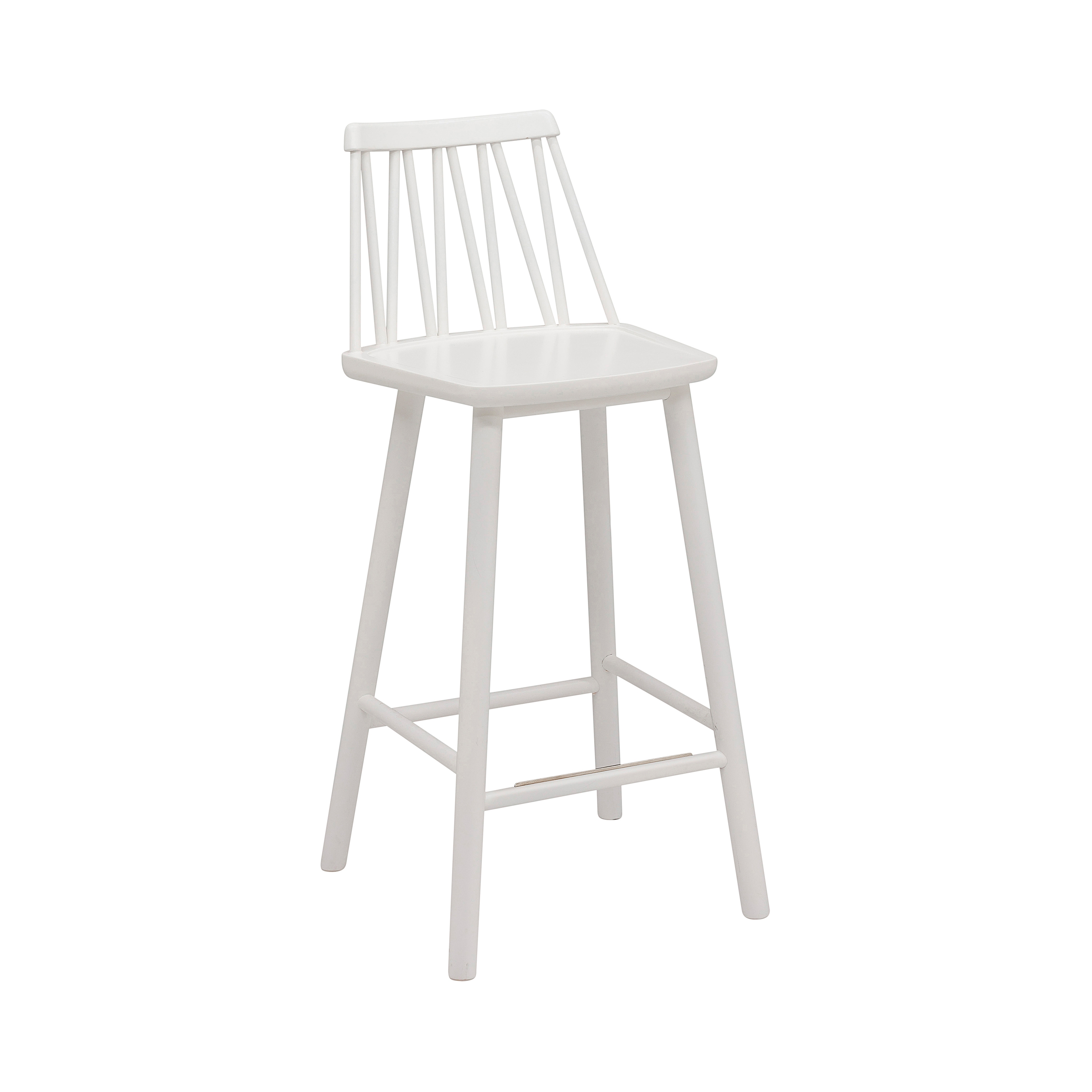 ZigZag Barstuhl 63cm Weiss