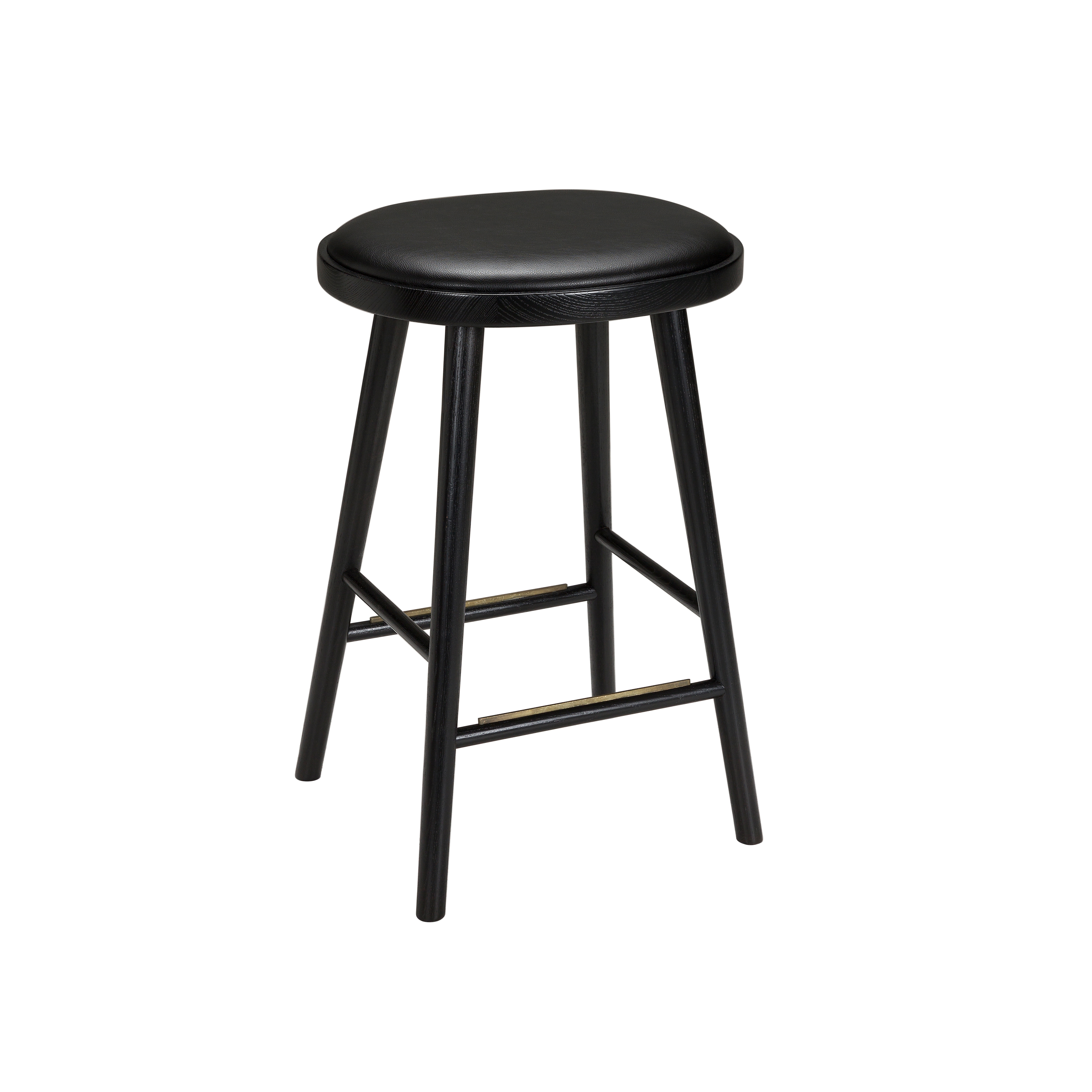 Afficher le produit Colibri barstool 63cm oak black, bonded leather black emb du fabricant Hans K