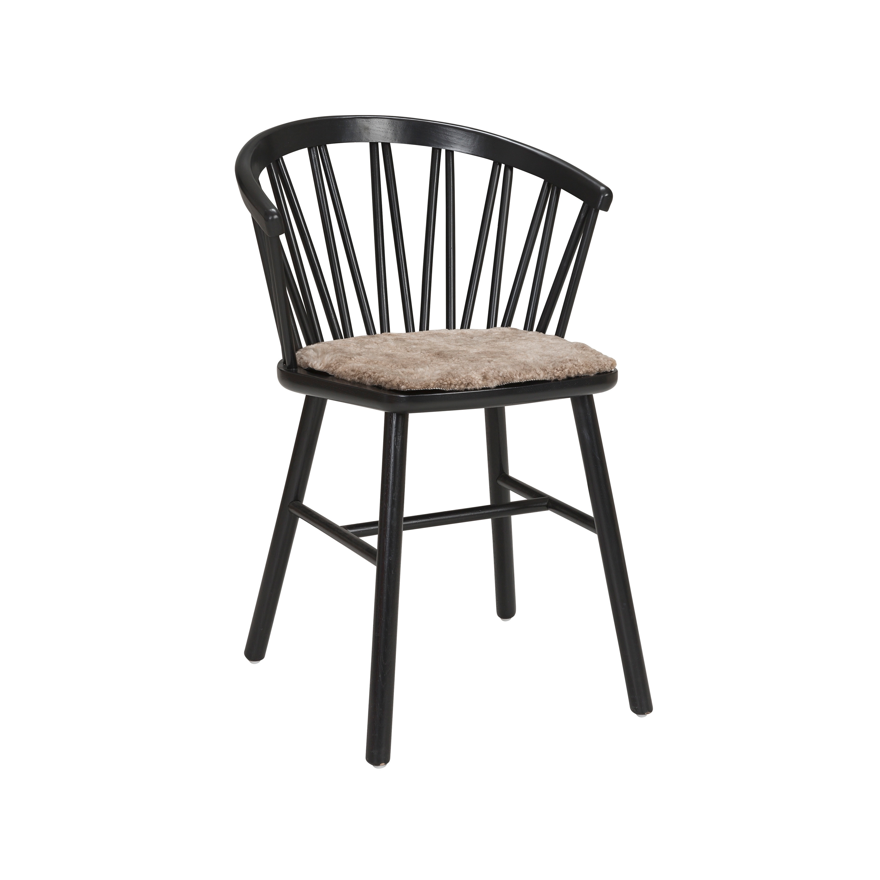 ZigZag armchair ash black