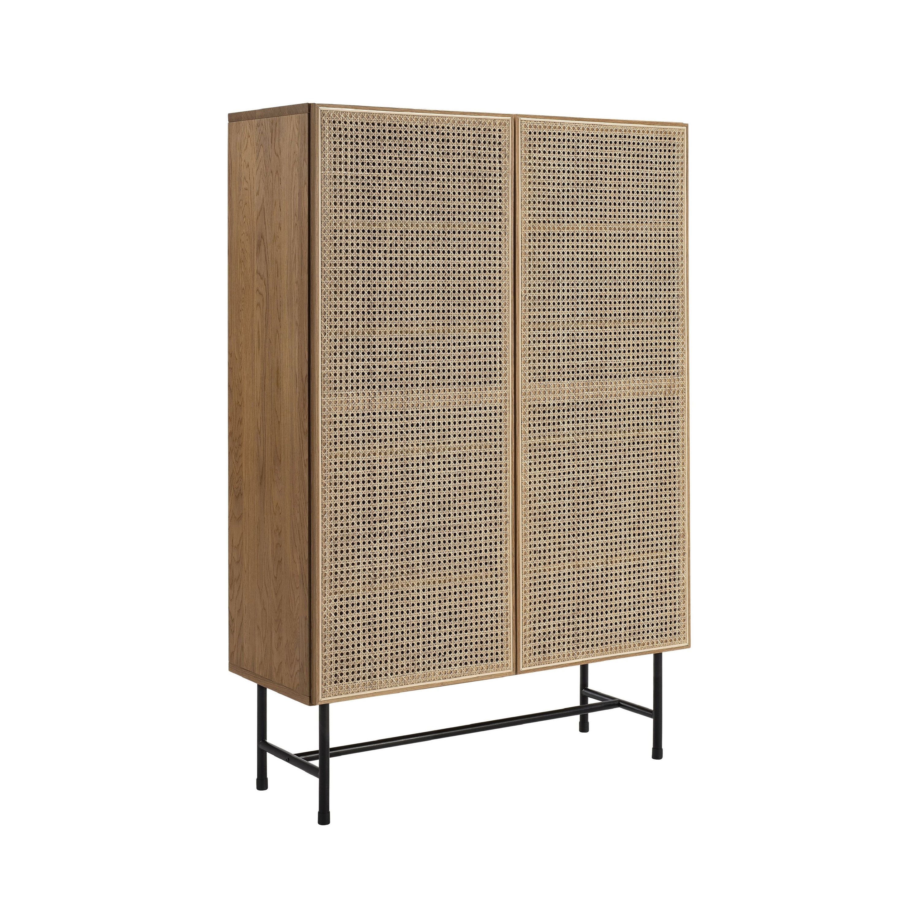 Display product Racquet cabinet oak oiled, leg metal from manufacturer Hans K
