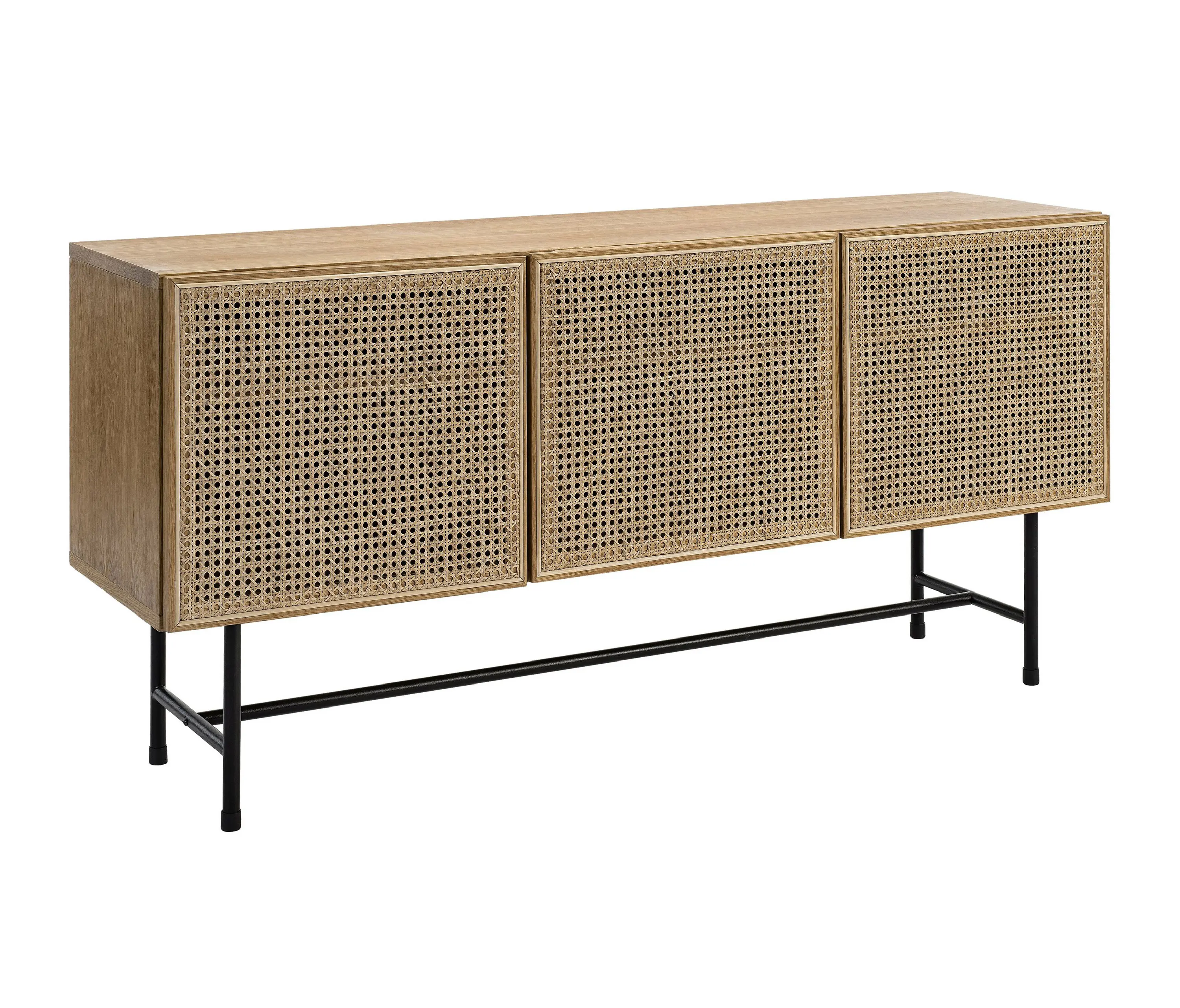 Hans K - Racquet sideboard oak oild, legs metal