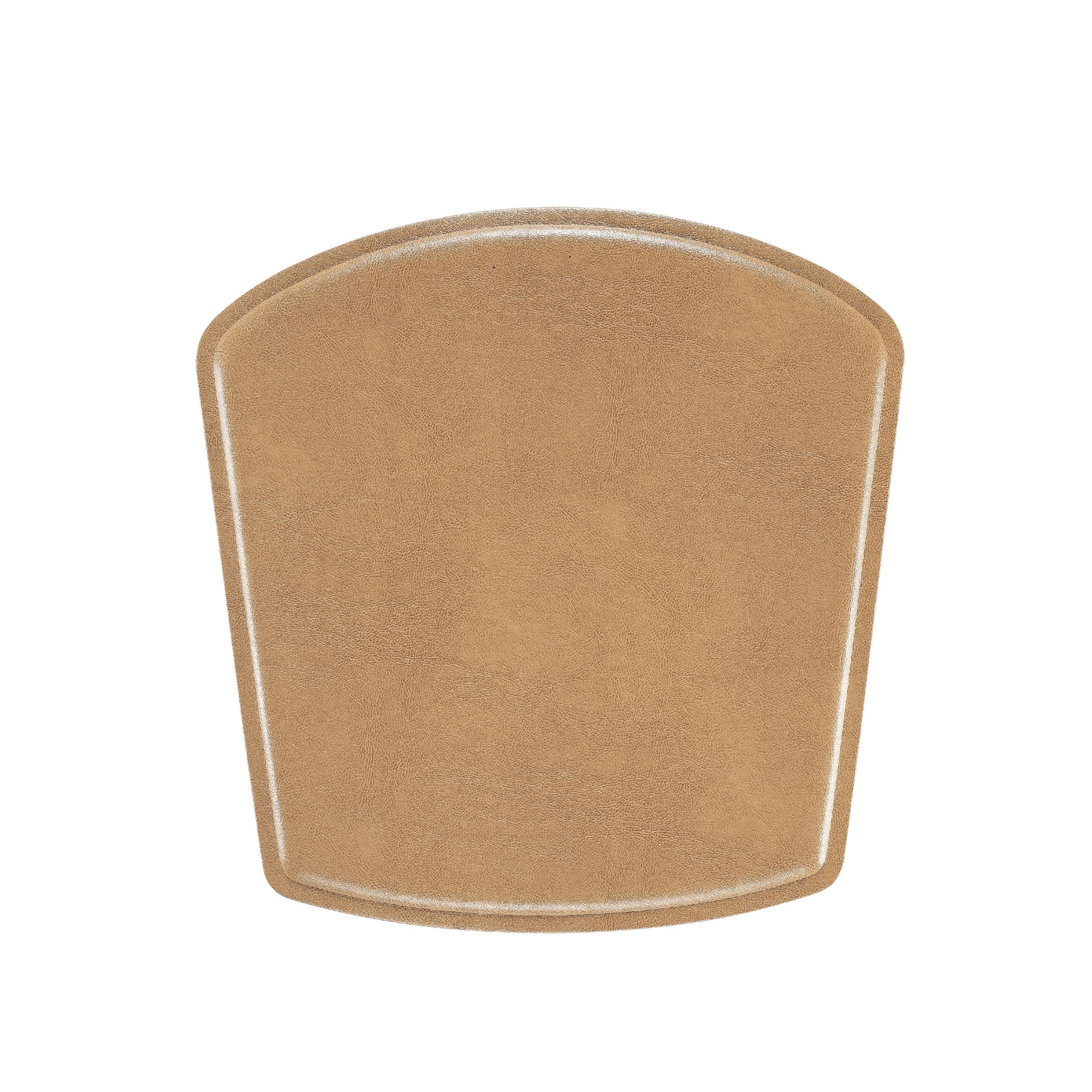 ZigZag cushion bar/juniorchair bonded leather camel