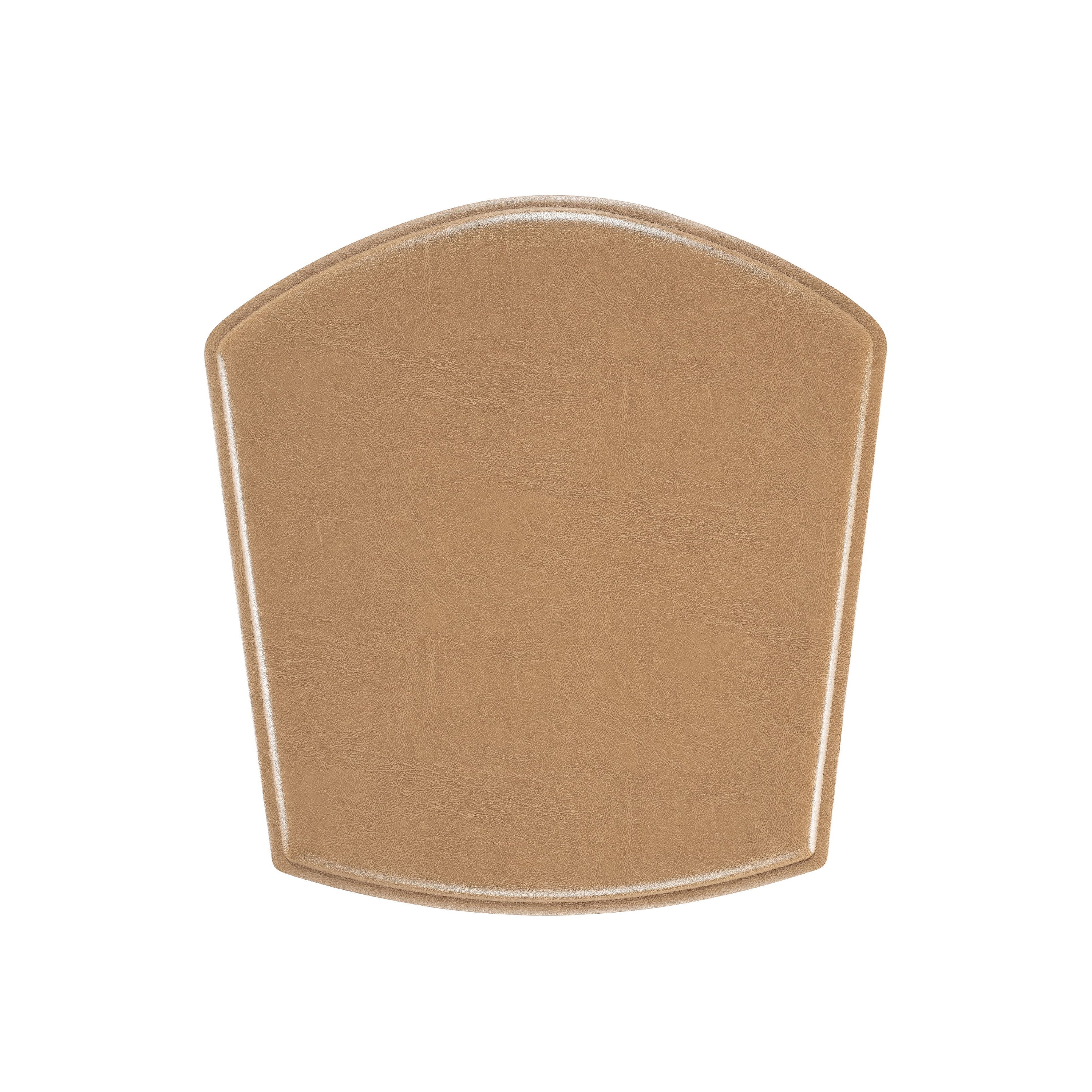 ZigZag cushion chair bonded leather camel