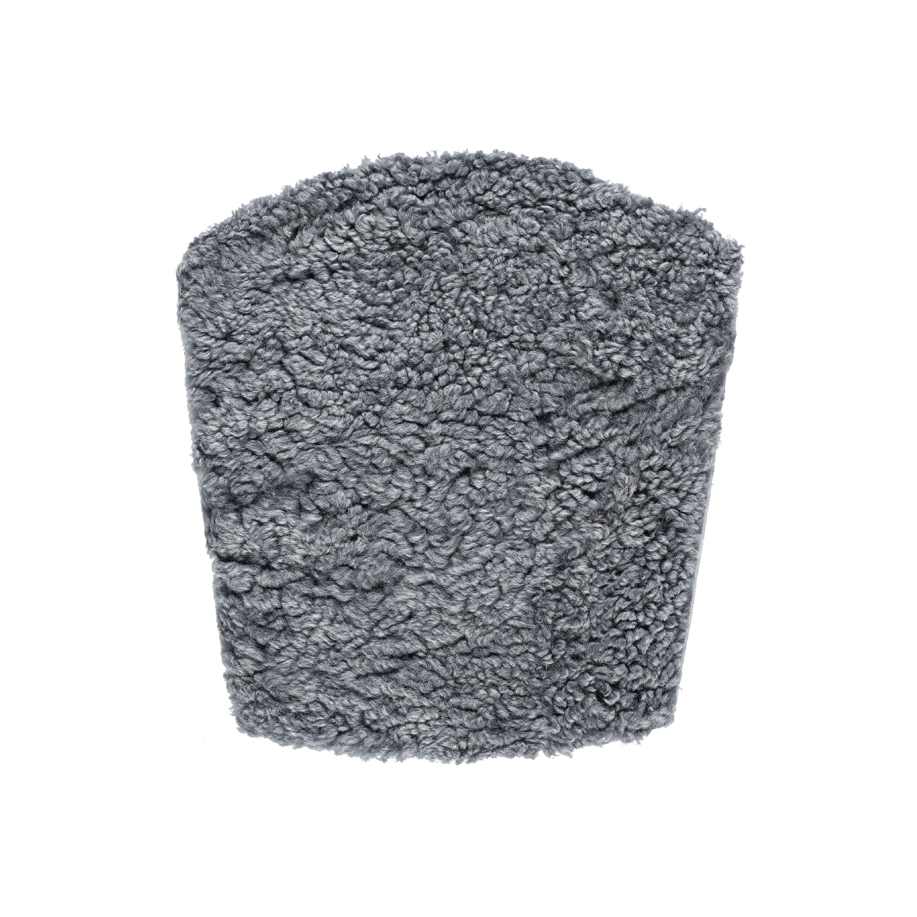 ZigZag cushion chair sheepskin graphite