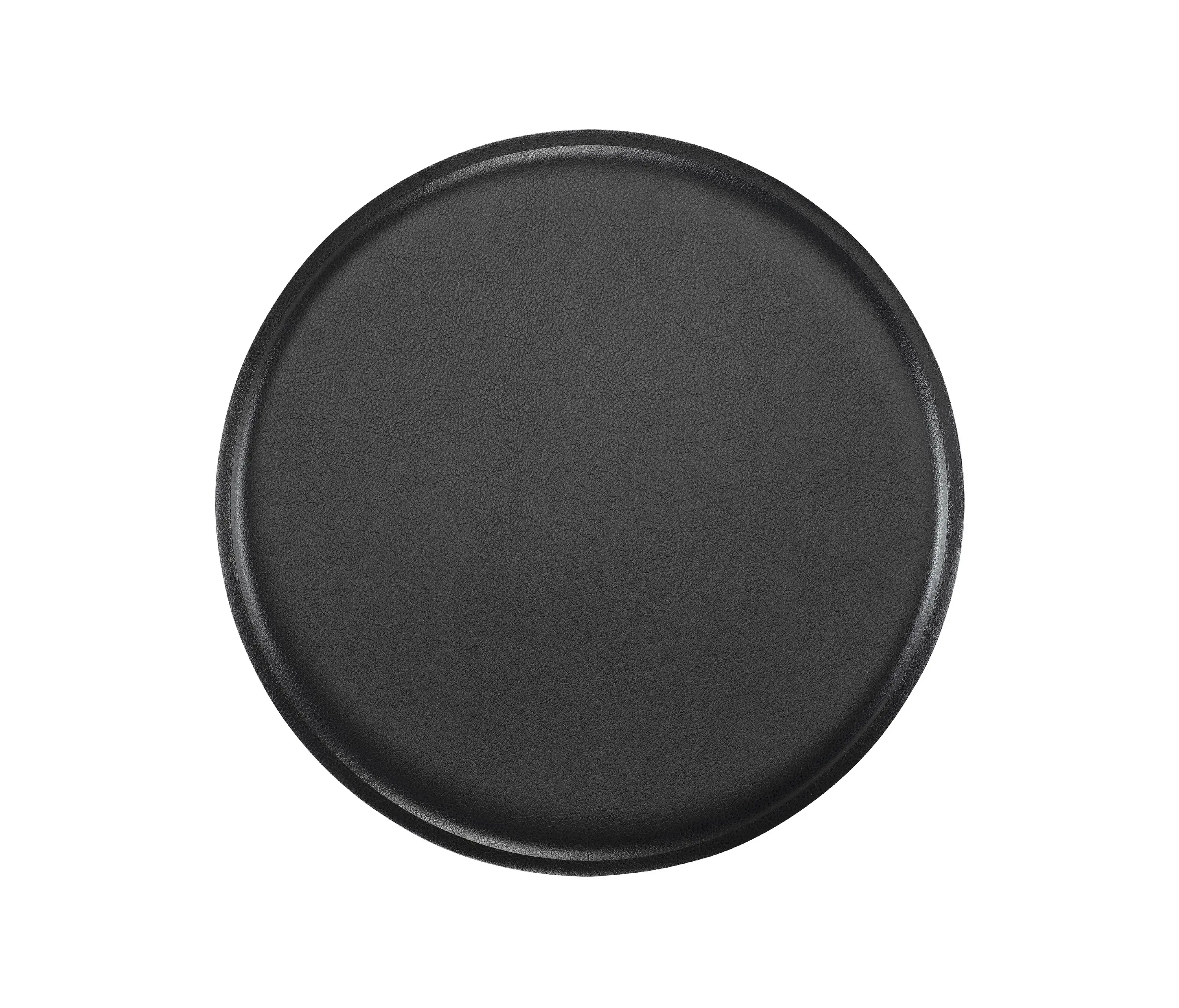 Hans K - ZigZag cushion stool/barstool bonded leather black