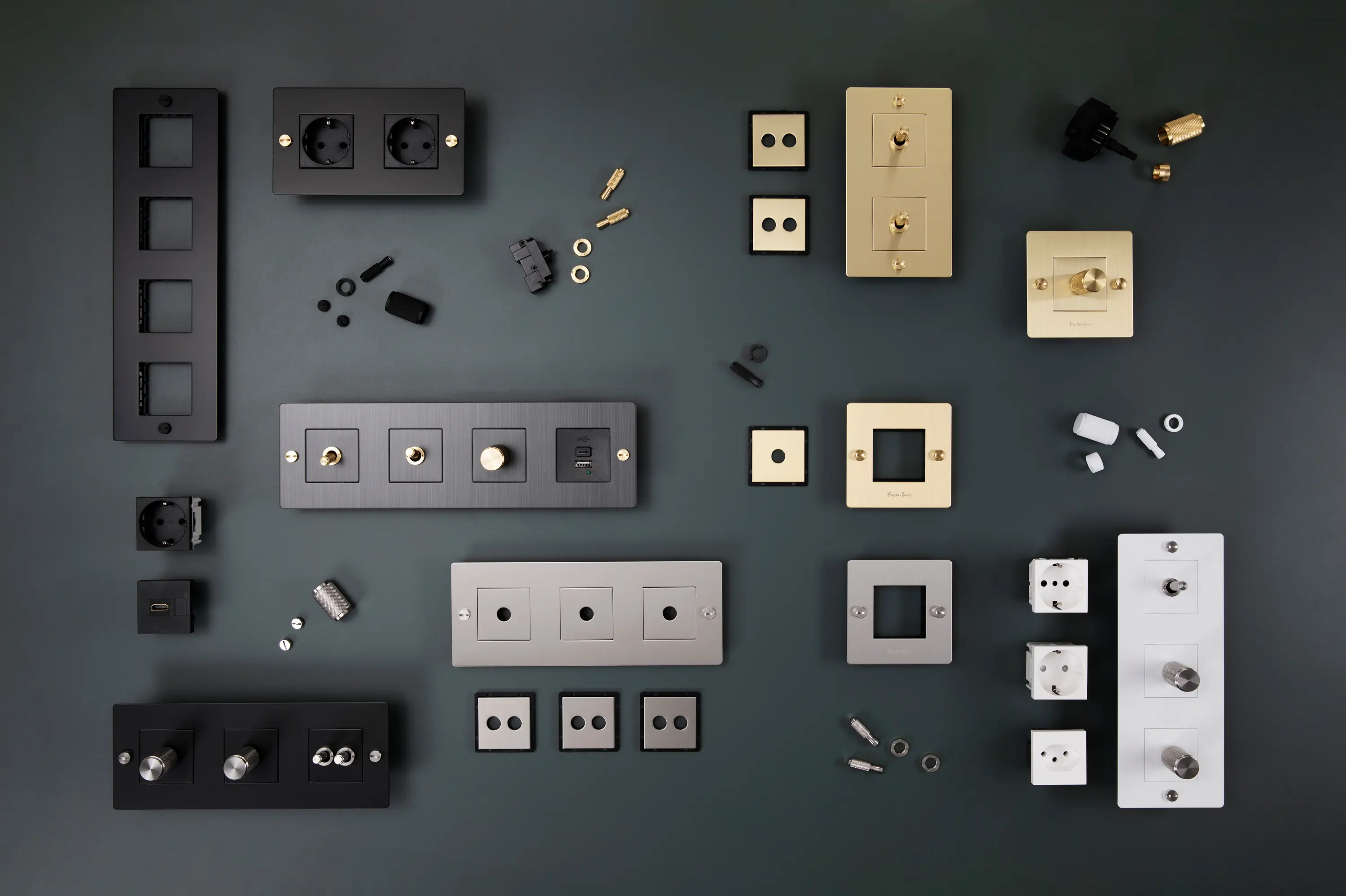 Buster + Punch - Sockets | Electricity Euro Socket | 2G Brass