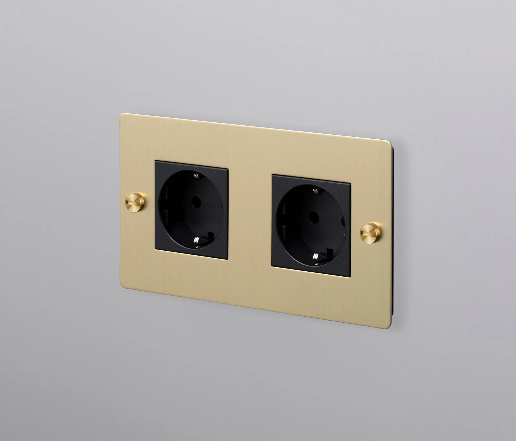 Buster + Punch - Sockets | Electricity Euro Socket | 2G Brass