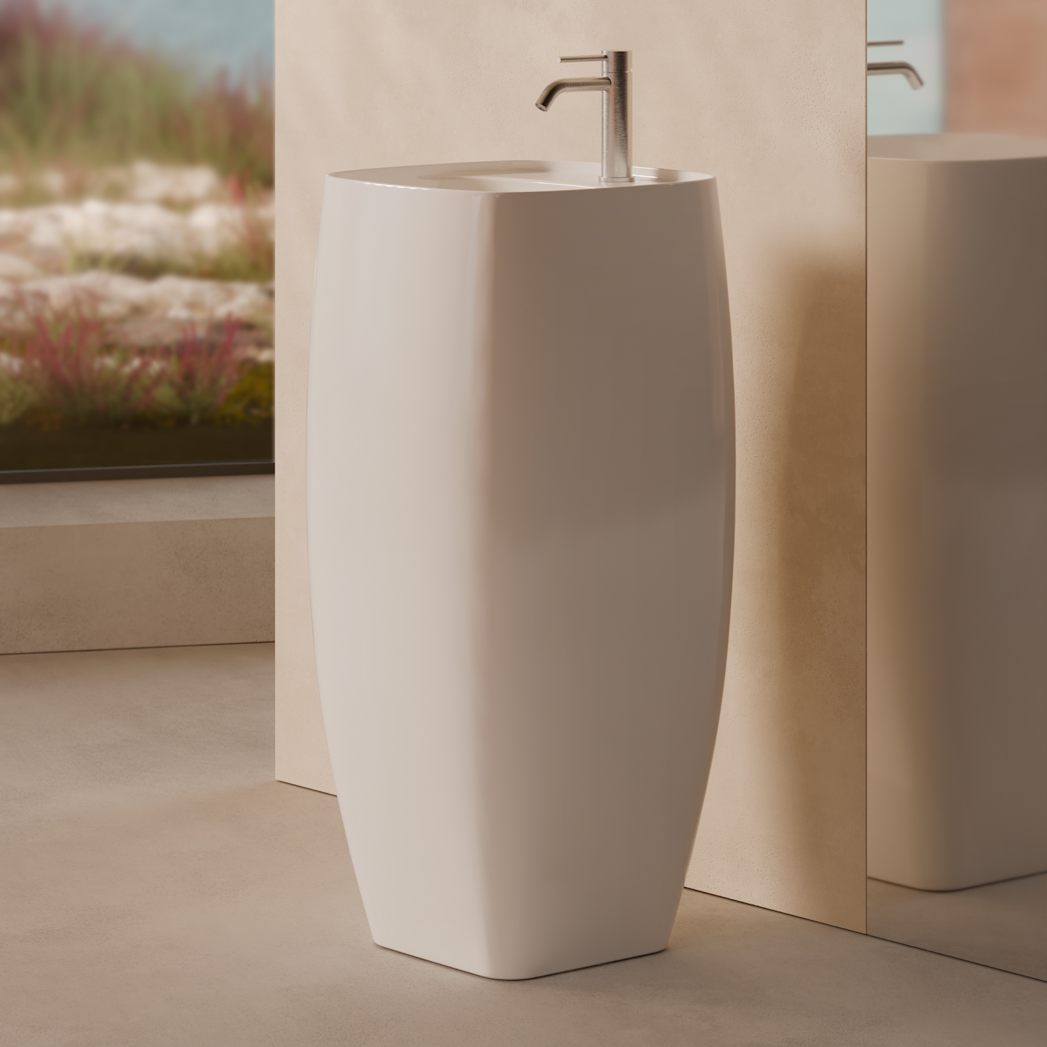 Mostrar el producto Nur Washbasin freestanding plan del fabricante Alice Ceramica