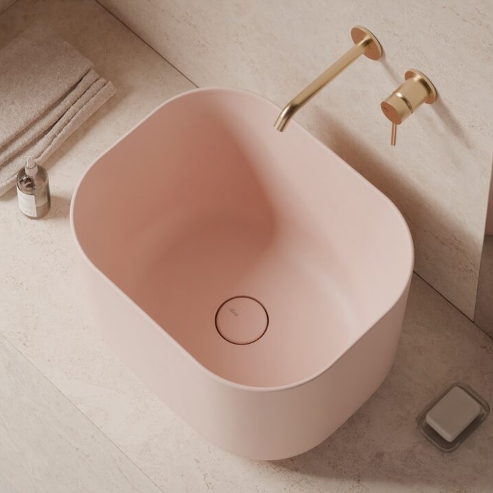 Afficher le produit Unica Rectangular washbasin 50x40 h30 du fabricant Alice Ceramica