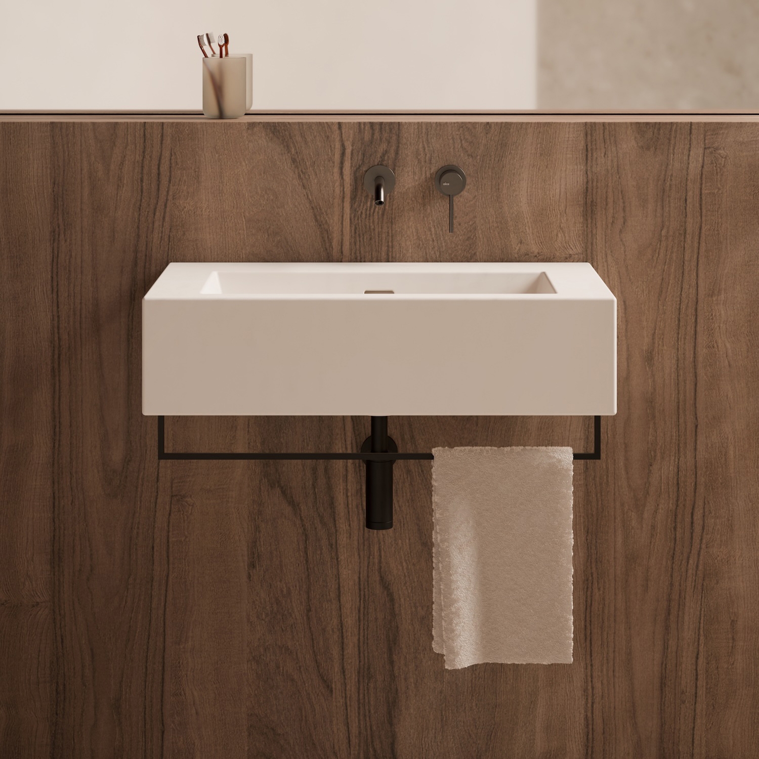 Mostrar el producto Kubo Washbasin 80x50 del fabricante Alice Ceramica