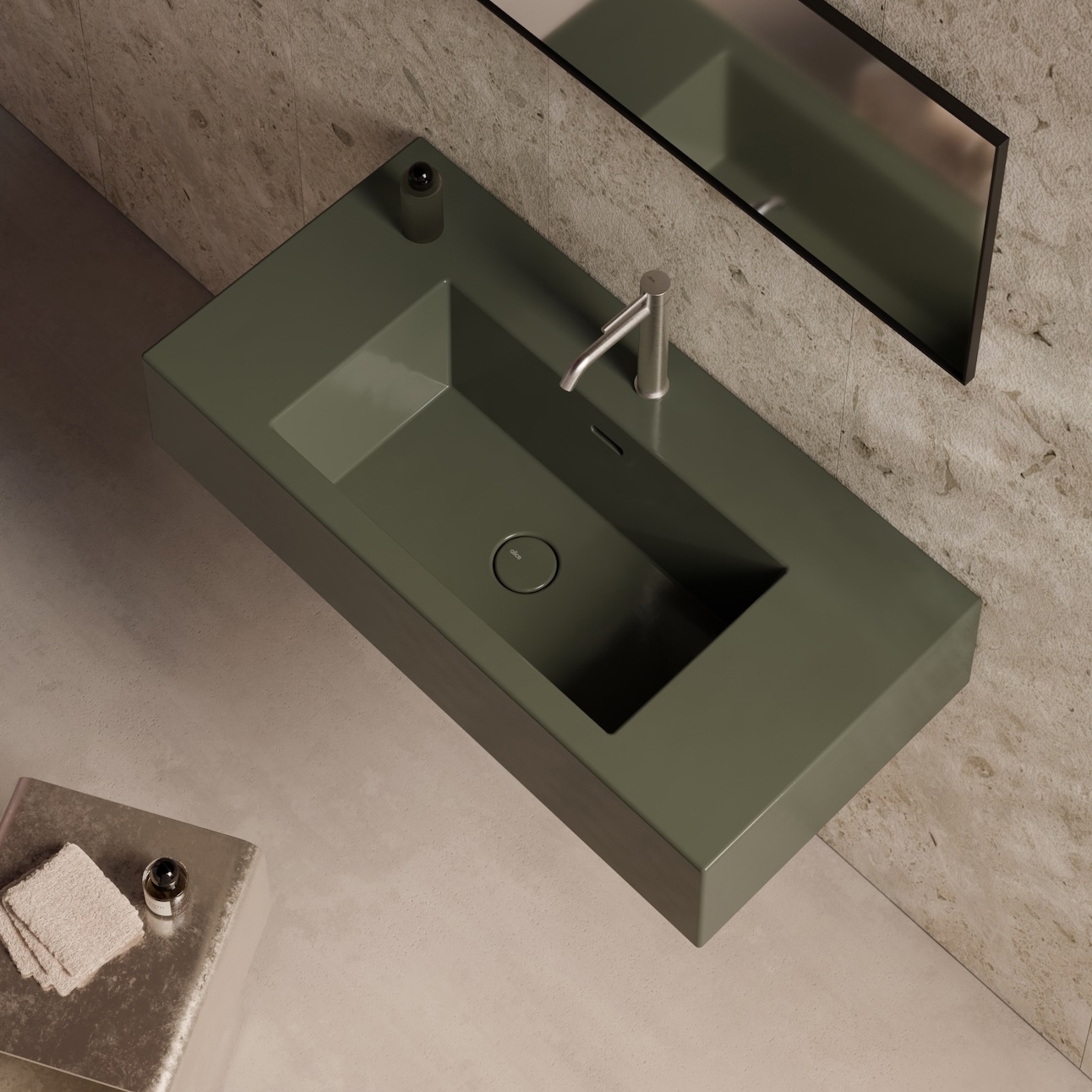 Produkt Kubo Washbasin 100x50 des Herstellers Alice Ceramica anzeigen