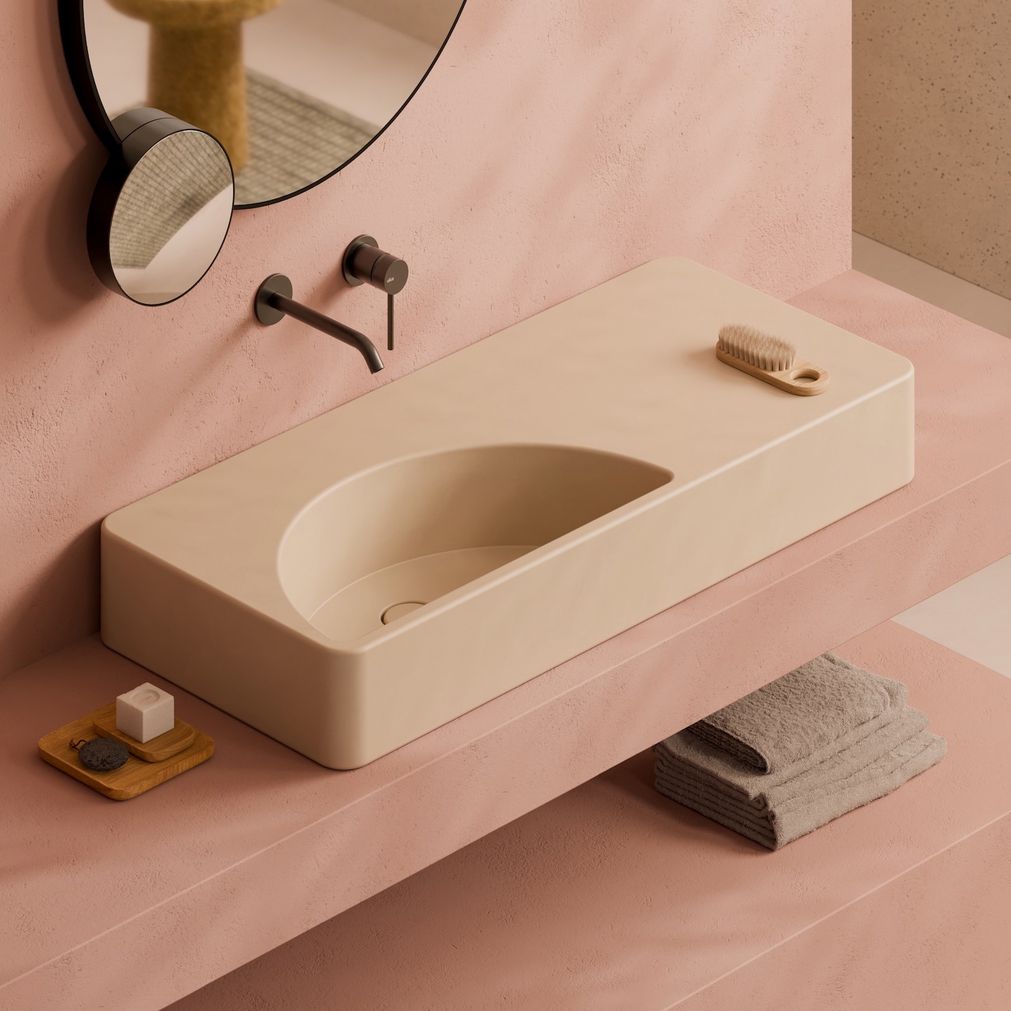 Produkt Lunaris Washbasin 101x45 des Herstellers Alice Ceramica anzeigen