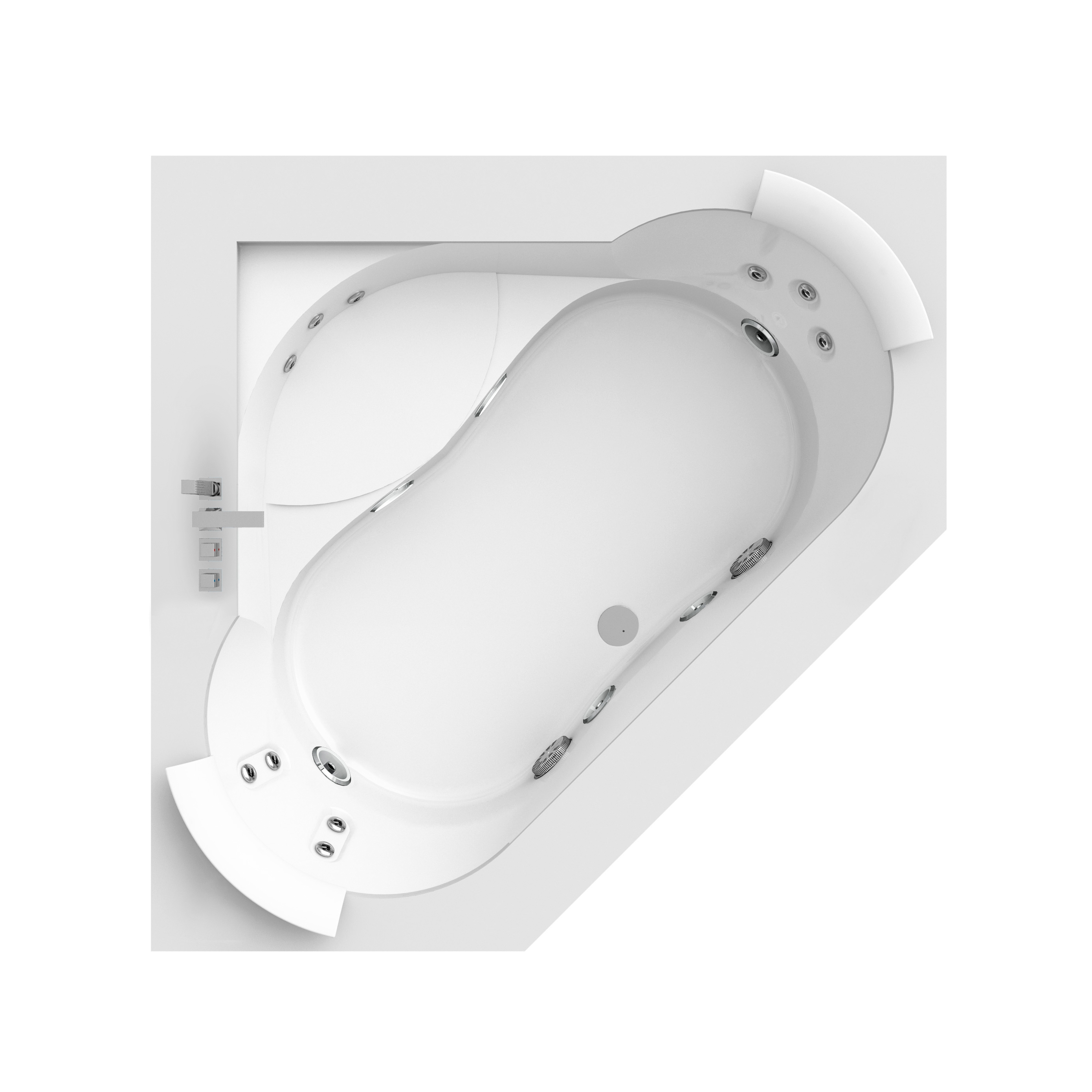 Display product Aura Corner Corian® from manufacturer Jacuzzi®