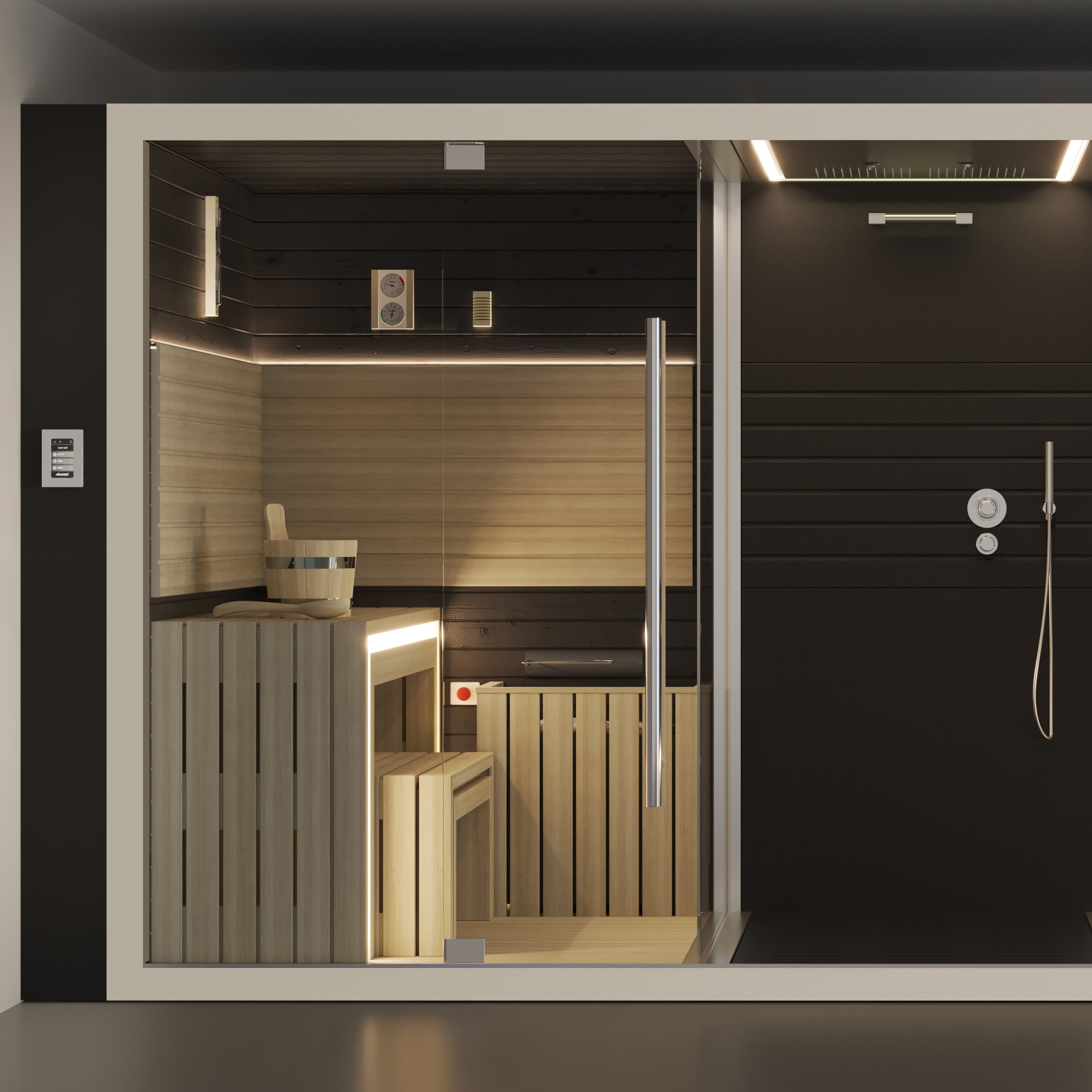Display product Sasha - Sauna | Emotional Shower | Hammam from manufacturer Jacuzzi®