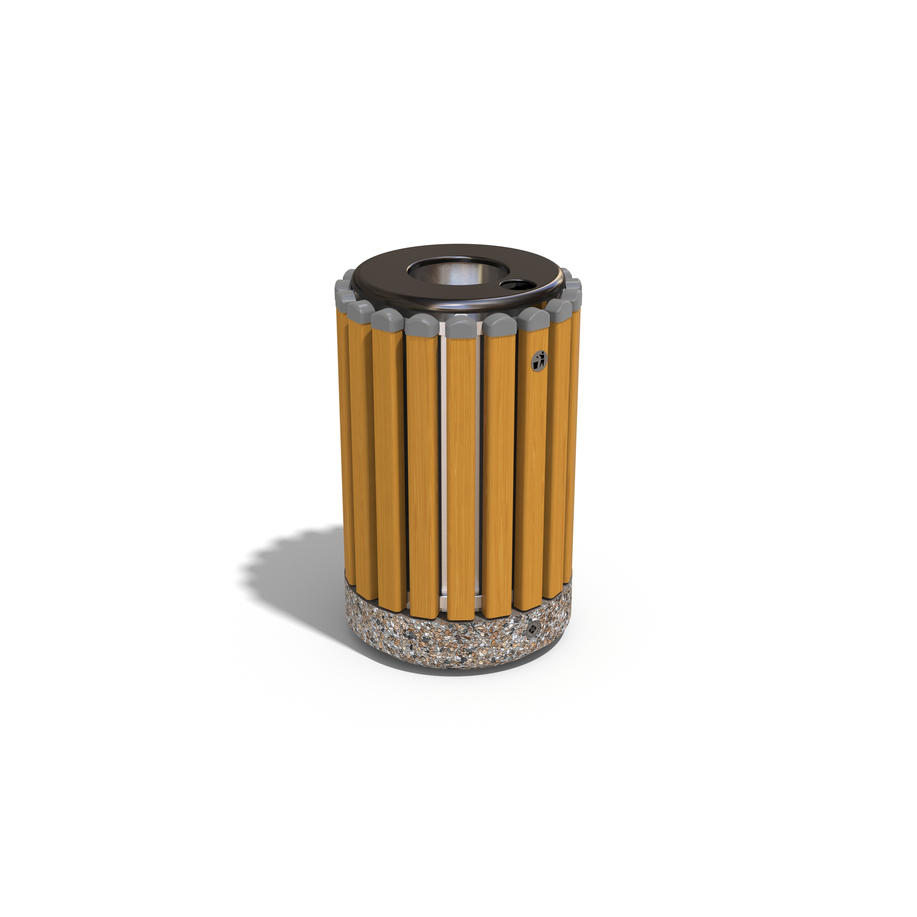 Afficher le produit Concrete Litter Bin 43 du fabricant ETE