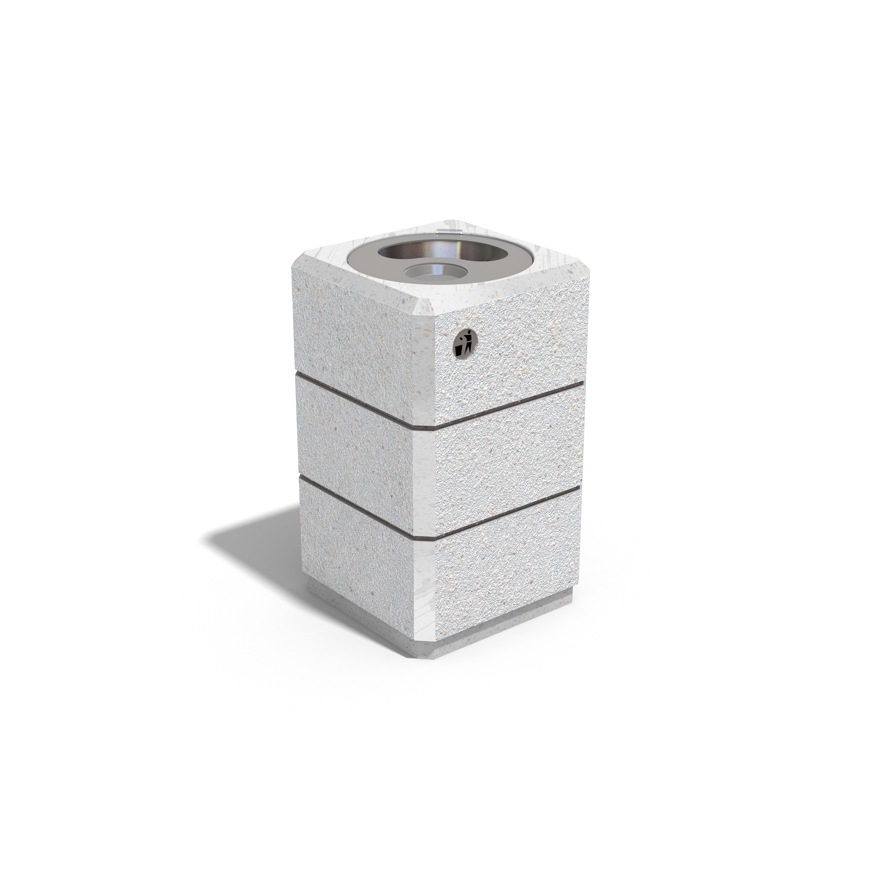 Afficher le produit Concrete Litter Bin 72 du fabricant ETE