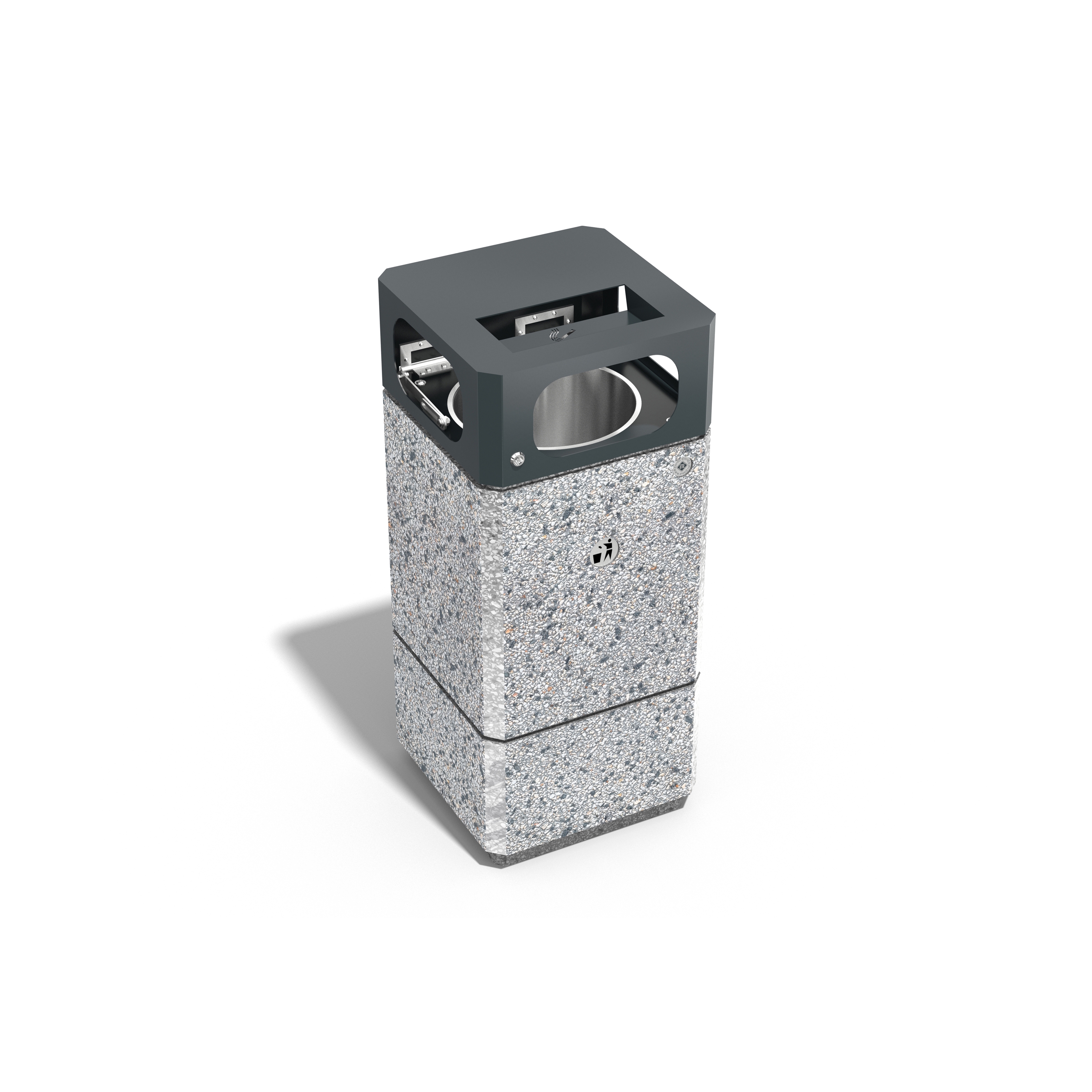 Afficher le produit Concrete Litter Bin 182 du fabricant ETE