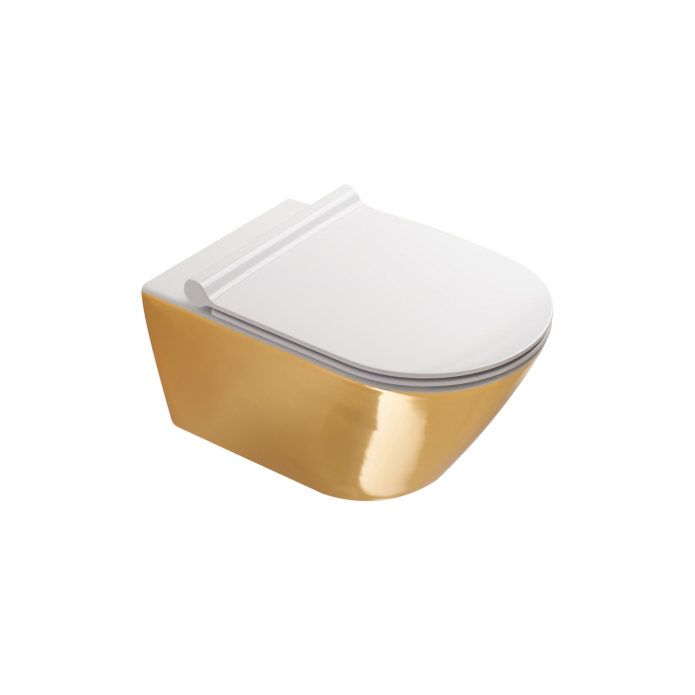 Wc Newflush 55x35 Gold White