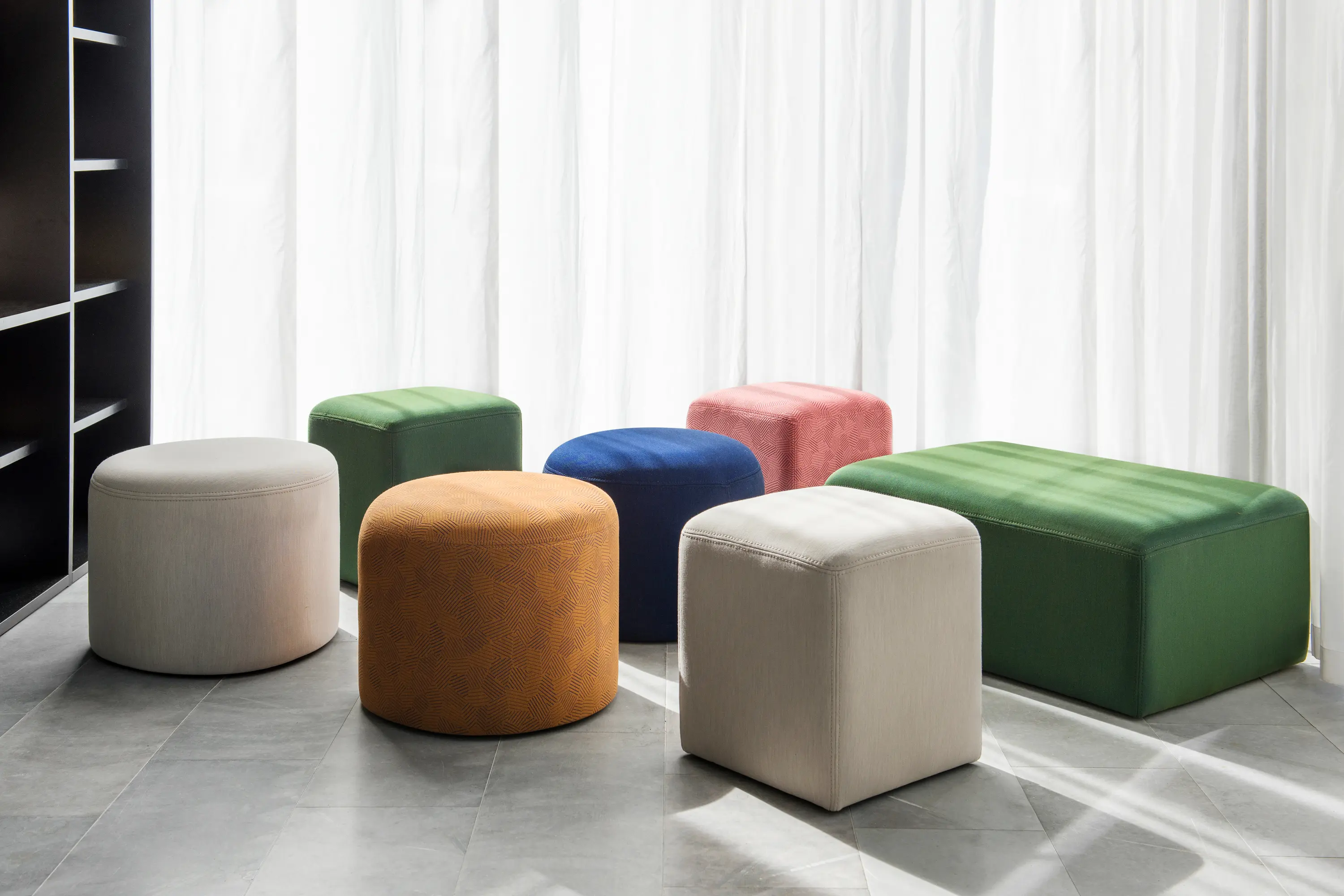 Hem Design Studio - Bon Pouf Round Ginger