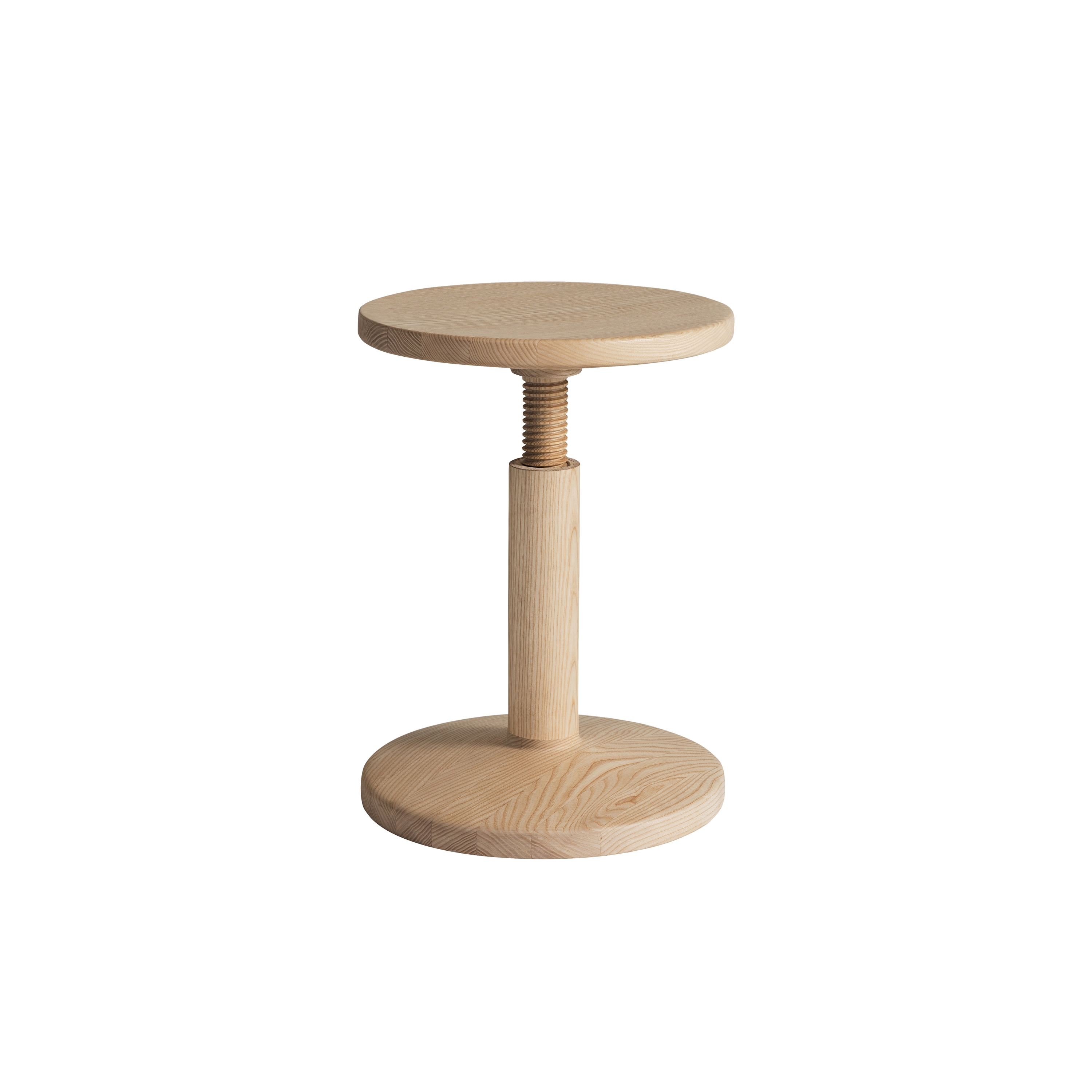 All Wood Stool Bobbin Ash