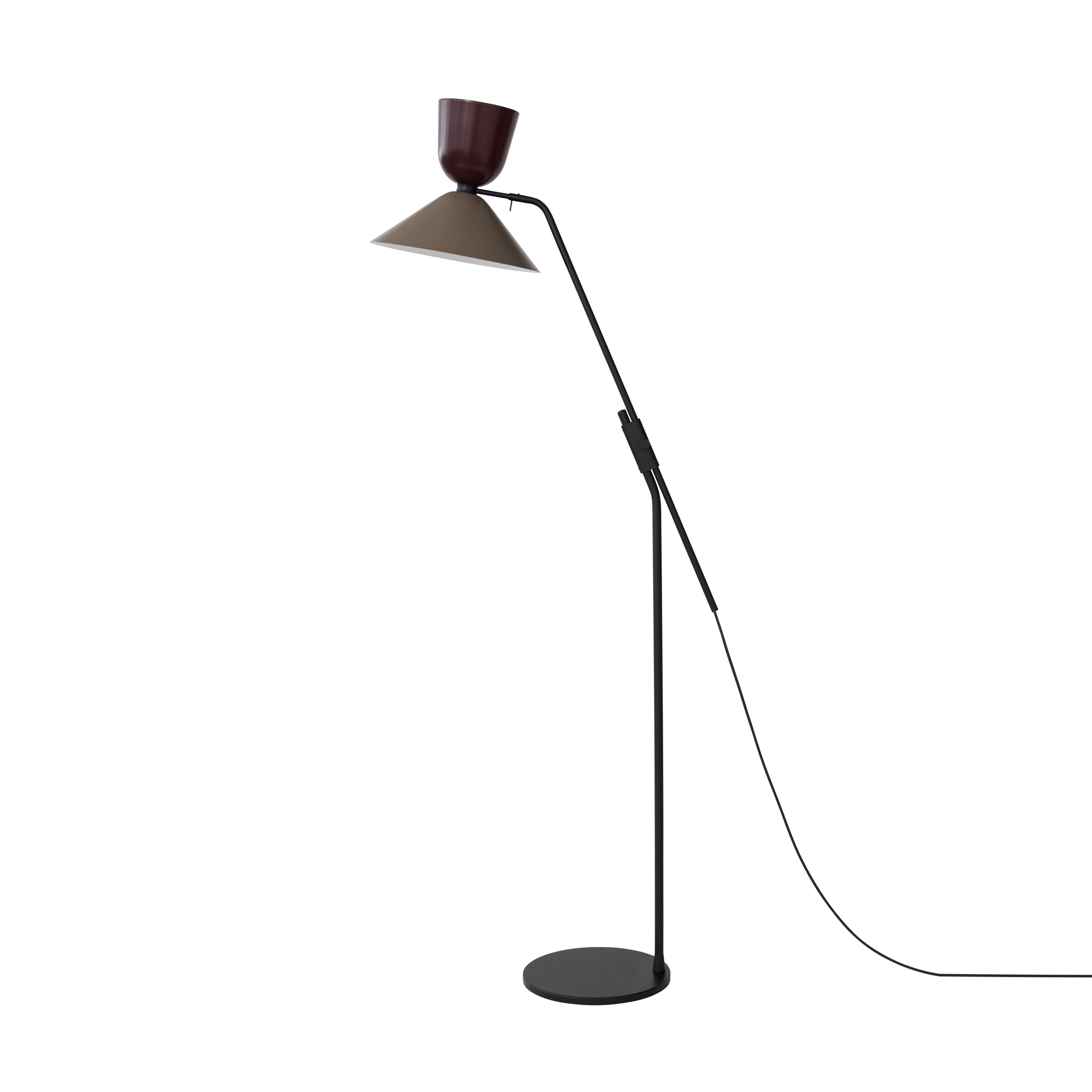 Mostra il prodotto Alphabeta Floor Lamp (EU/UK Plug) Black Red / Beige Grey del produttore Hem Design Studio